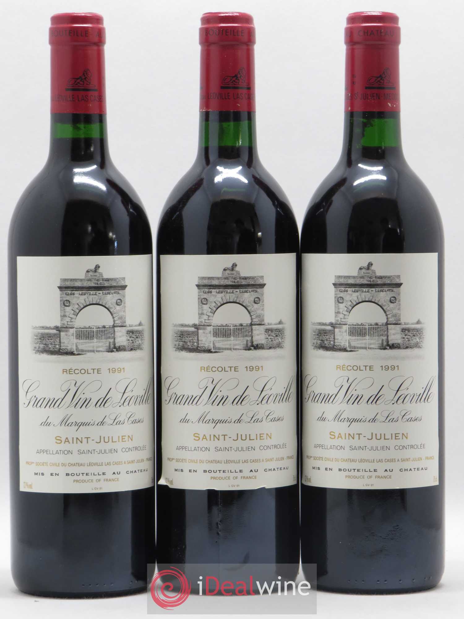 Château Léoville Las Cases 2ème Grand Cru Classé 1991 - Lot de 12 bouteilles - 1