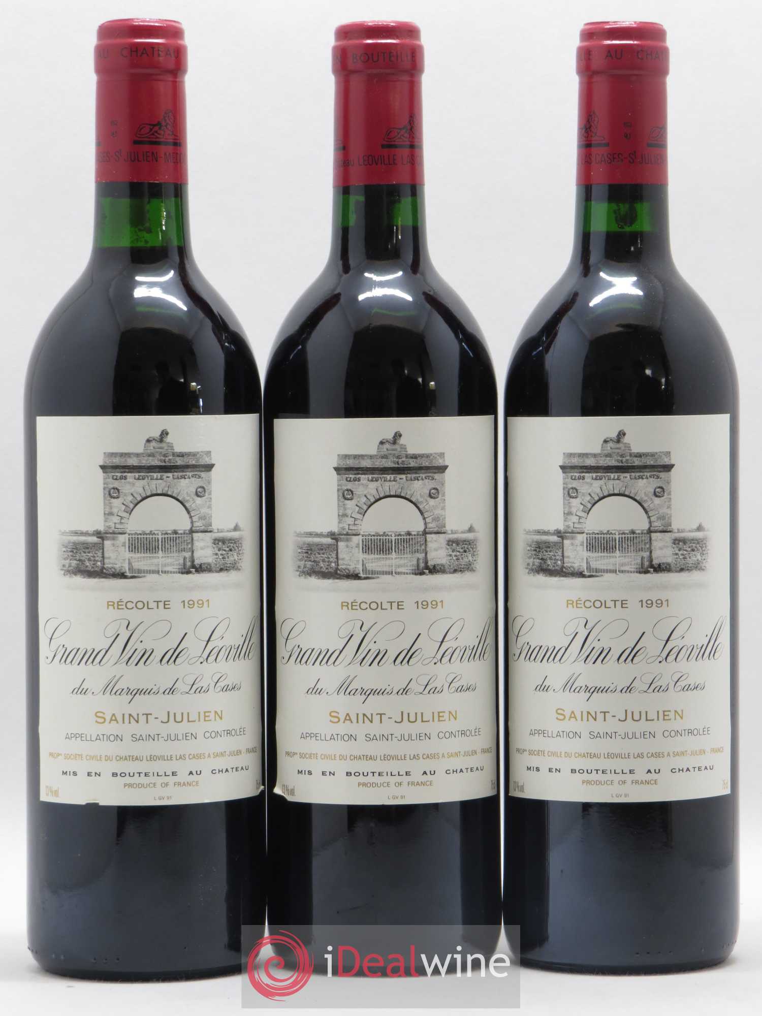 Château Léoville Las Cases 2ème Grand Cru Classé 1991 - Lot de 12 bouteilles - 2