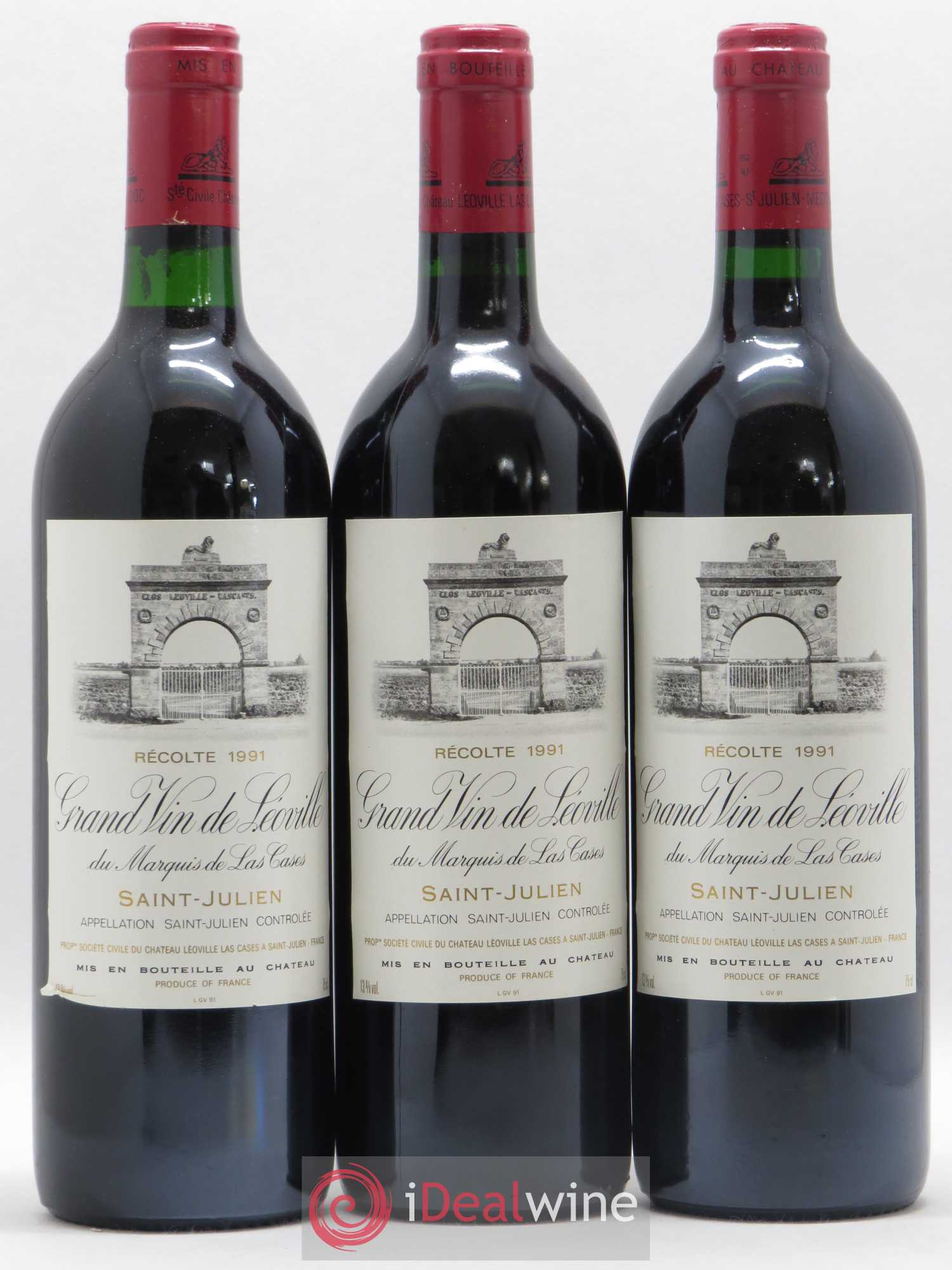 Château Léoville Las Cases 2ème Grand Cru Classé 1991 - Lot de 12 bouteilles - 3