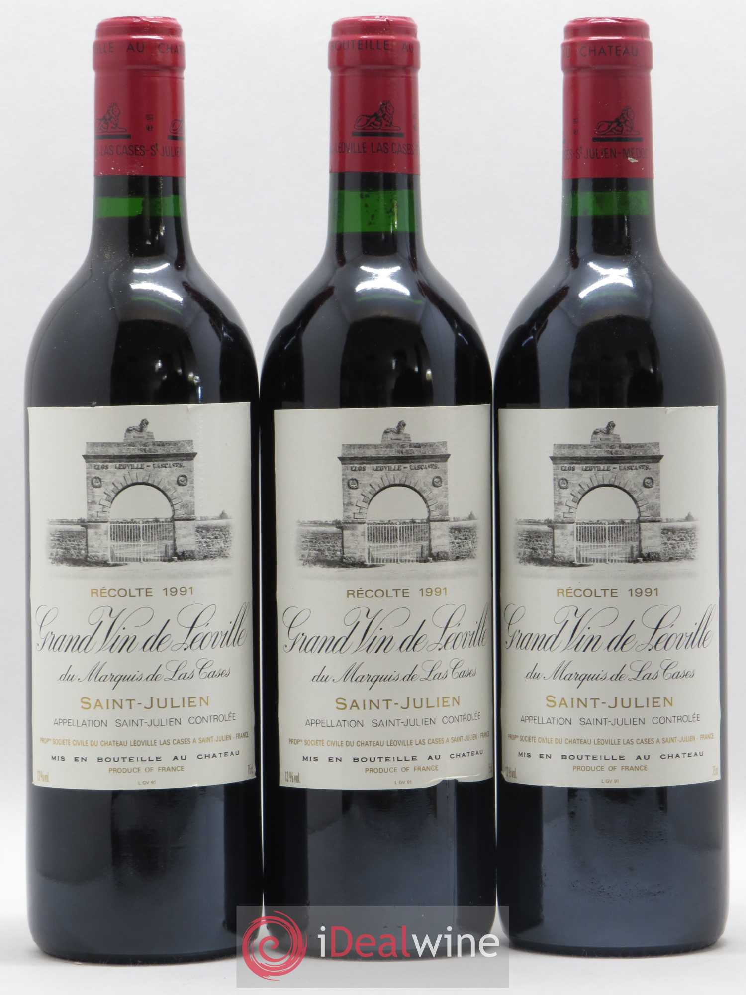 Château Léoville Las Cases 2ème Grand Cru Classé 1991 - Lot de 12 bouteilles - 4