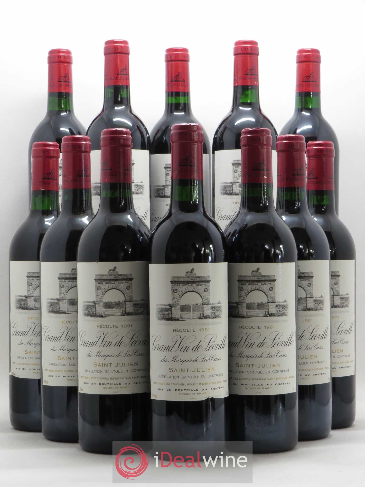 Château Léoville Las Cases 2ème Grand Cru Classé 1991 - Lot de 12 bouteilles - 0