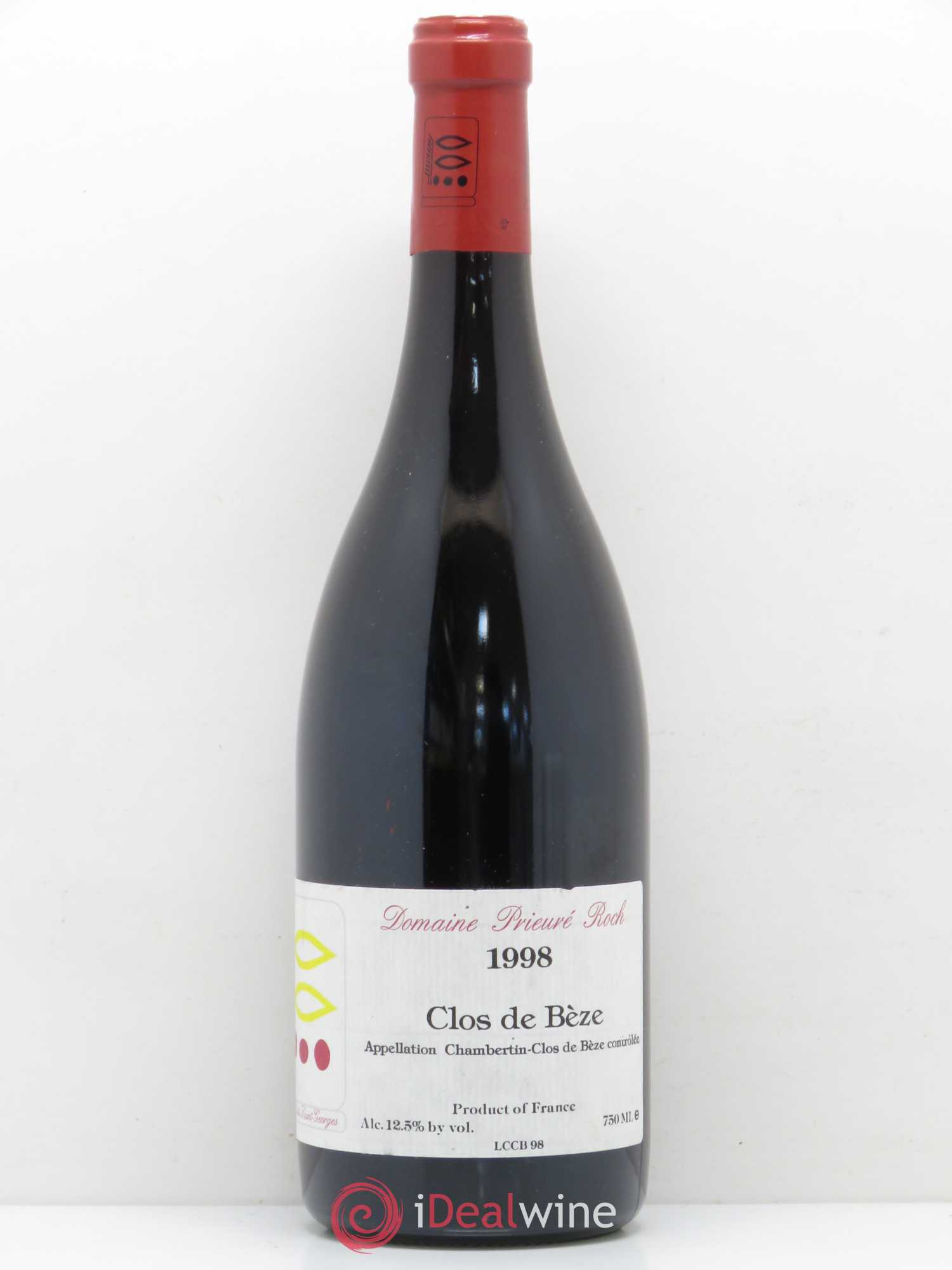 Chambertin Clos de Bèze Grand Cru Prieuré Roch 1998 - Lot de 1 bouteille - 0