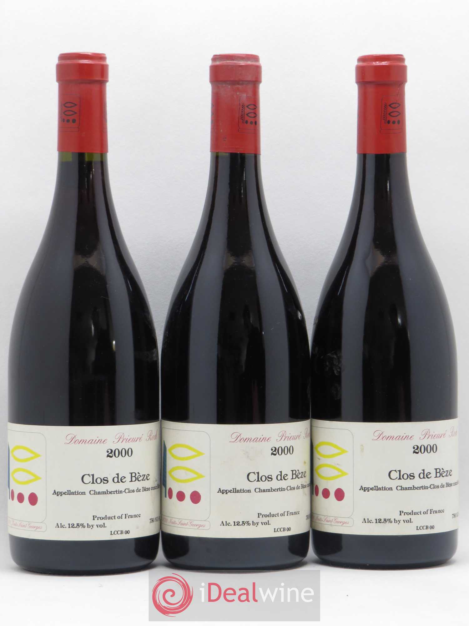 Chambertin Clos de Bèze Grand Cru Prieuré Roch 2000 - Lot de 3 bouteilles - 0