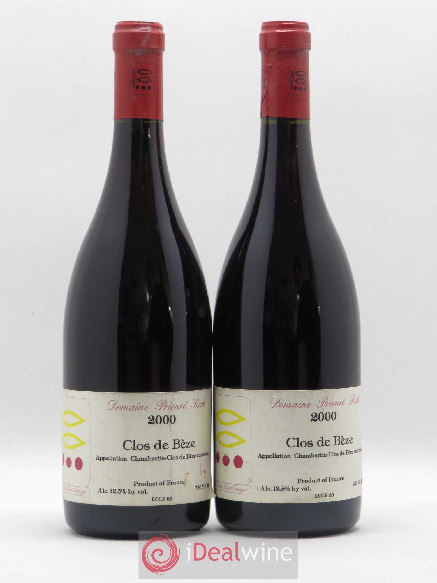 Chambertin Clos de Bèze Grand Cru Prieuré Roch 2000 - Lot de 2 bouteilles - 0
