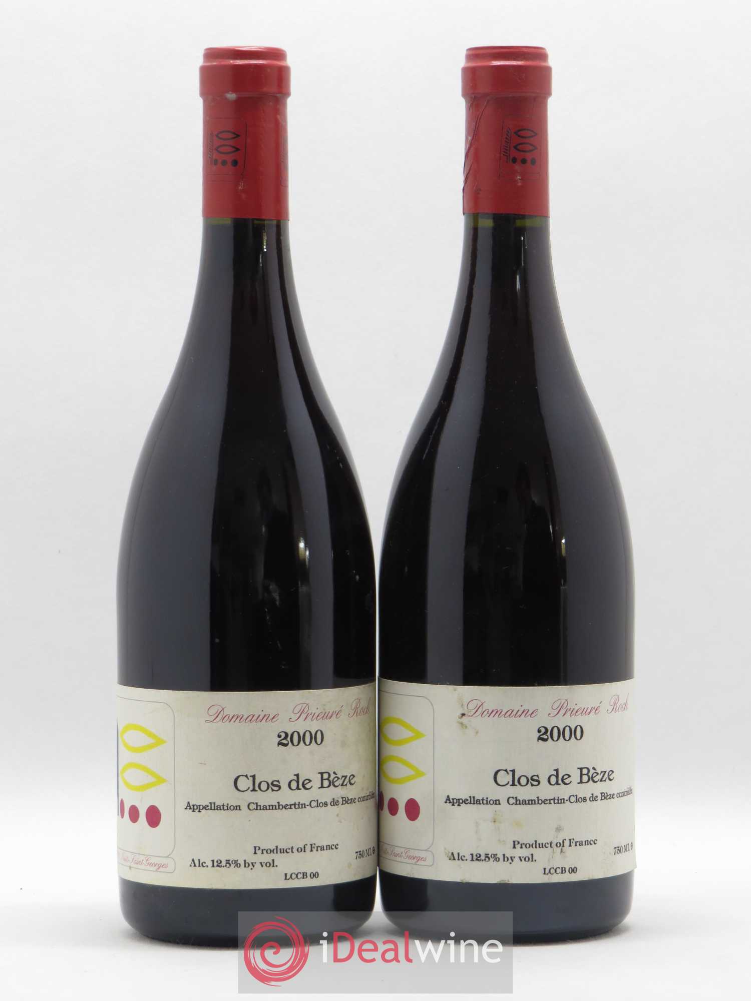 Chambertin Clos de Bèze Grand Cru Prieuré Roch 2000 - Lot de 2 bouteilles - 0