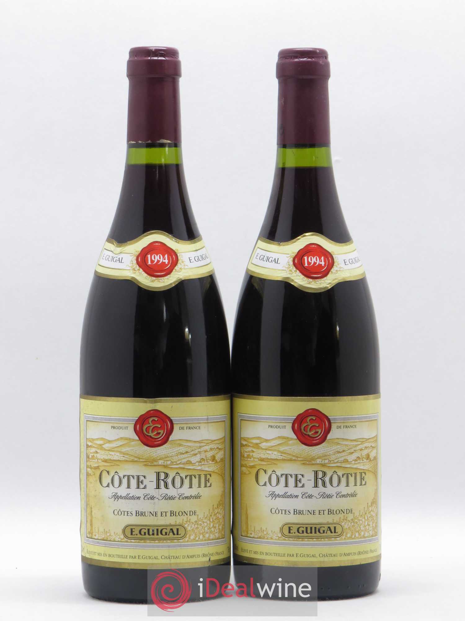 Côte-Rôtie Côtes Brune et Blonde Guigal 1994 - Lot de 2 bouteilles - 0