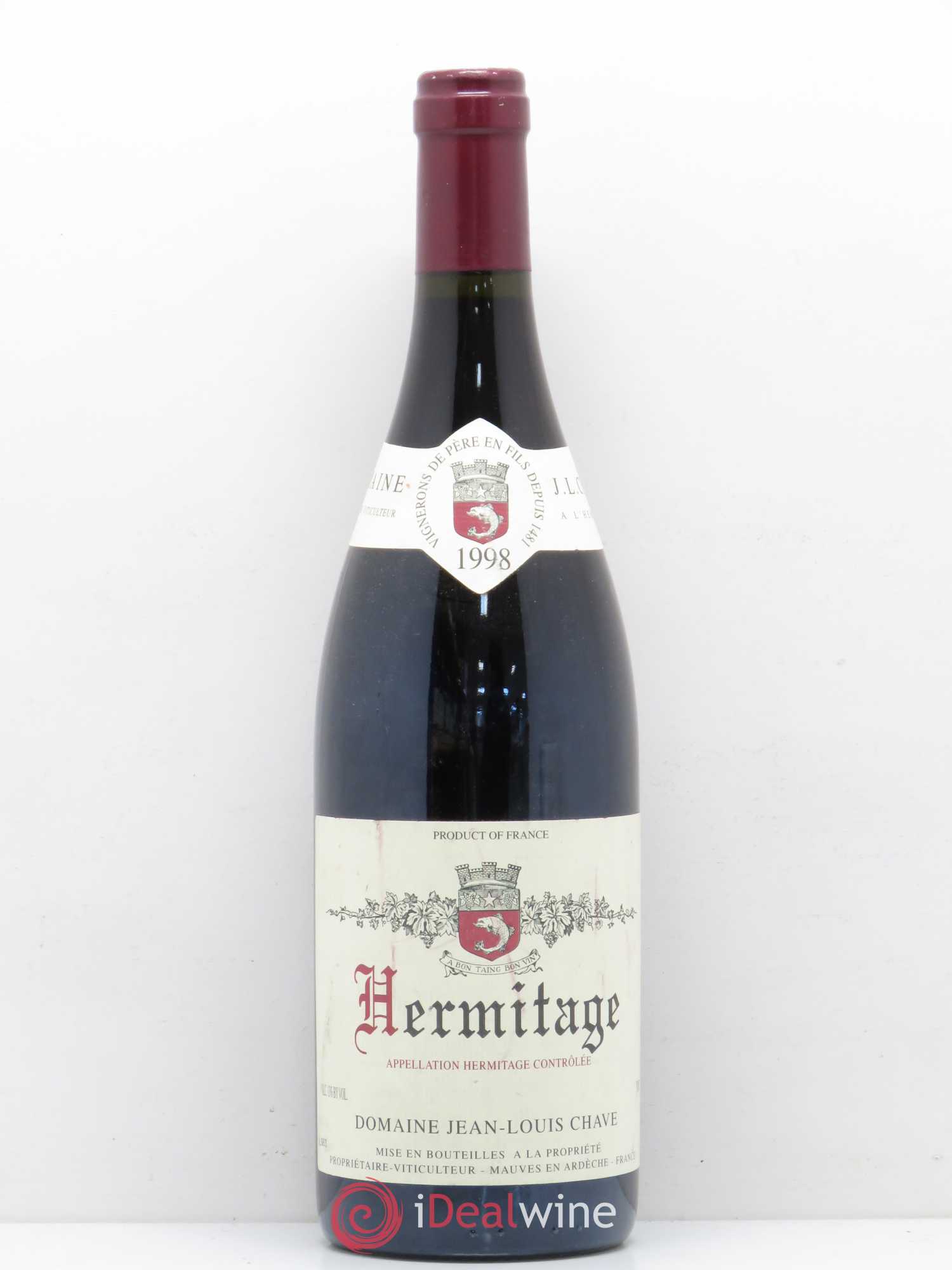 Hermitage Jean-Louis Chave 1998 - Lot de 1 bouteille - 0