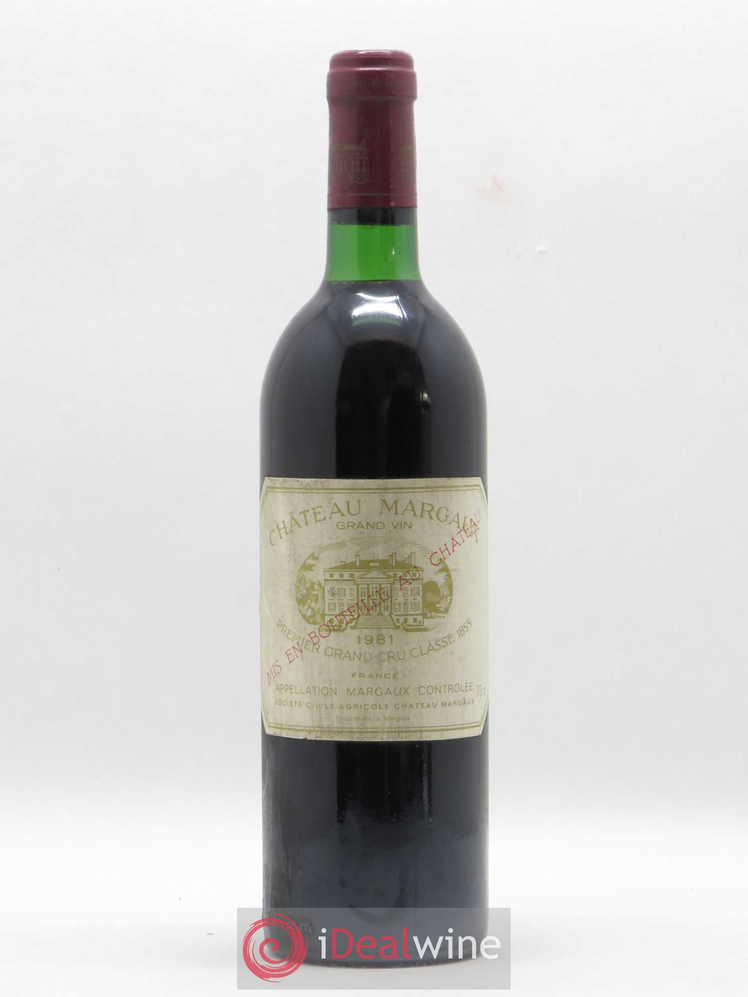 Château Margaux 1er Grand Cru Classé 1981 - Lot de 1 bouteille - 0