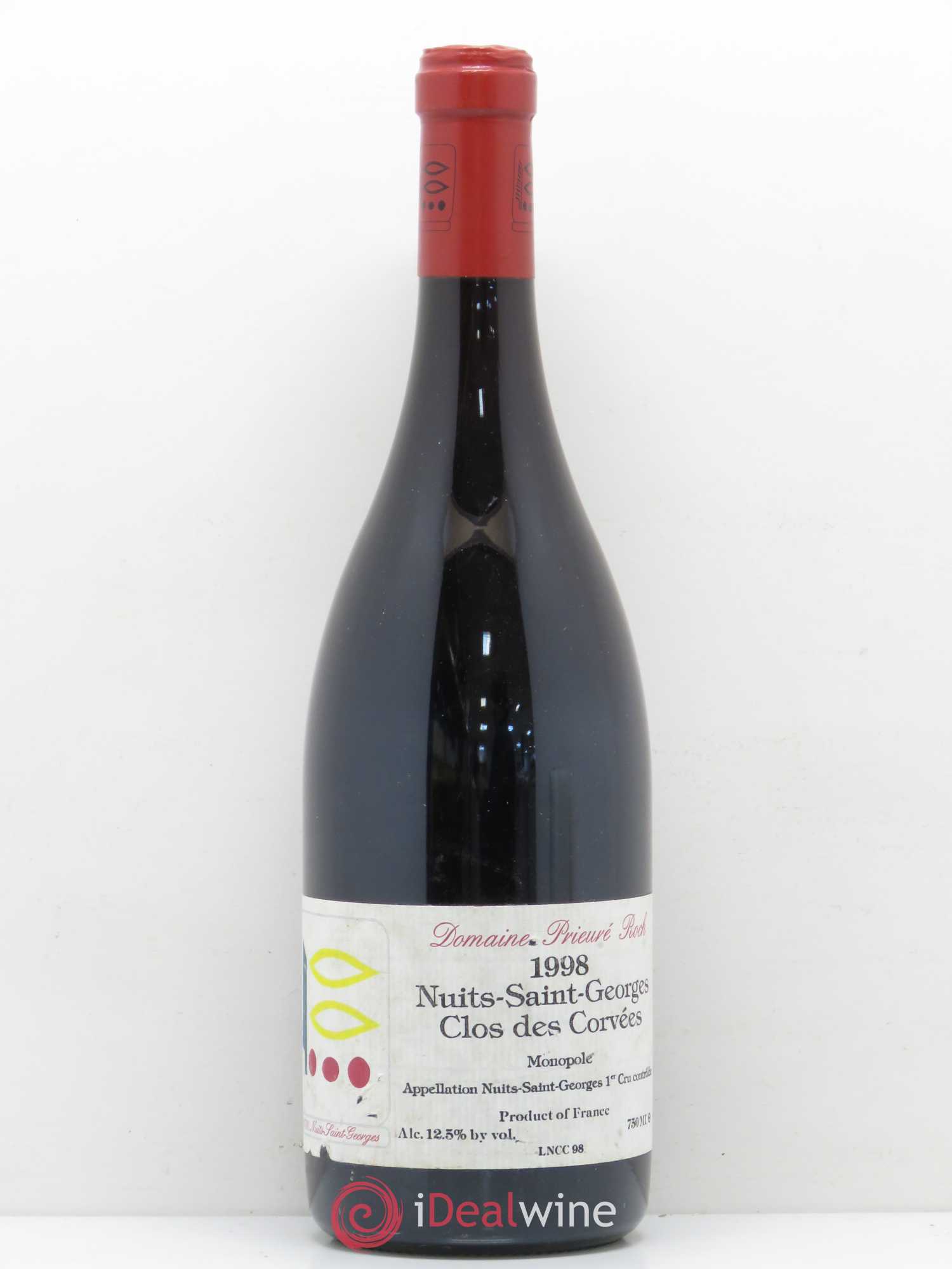 Nuits-Saint-Georges 1er Cru Le Clos des Corvées Prieuré Roch 1998 - Lot de 1 bouteille - 0