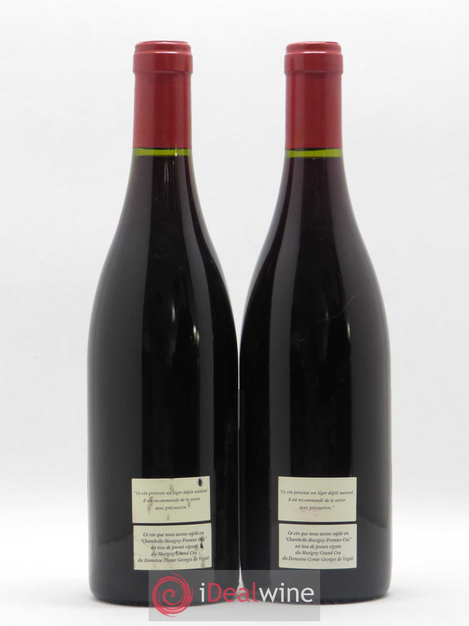 Chambolle-Musigny 1er Cru Comte Georges de Vogüé 2000 - Lot de 2 bouteilles - 1