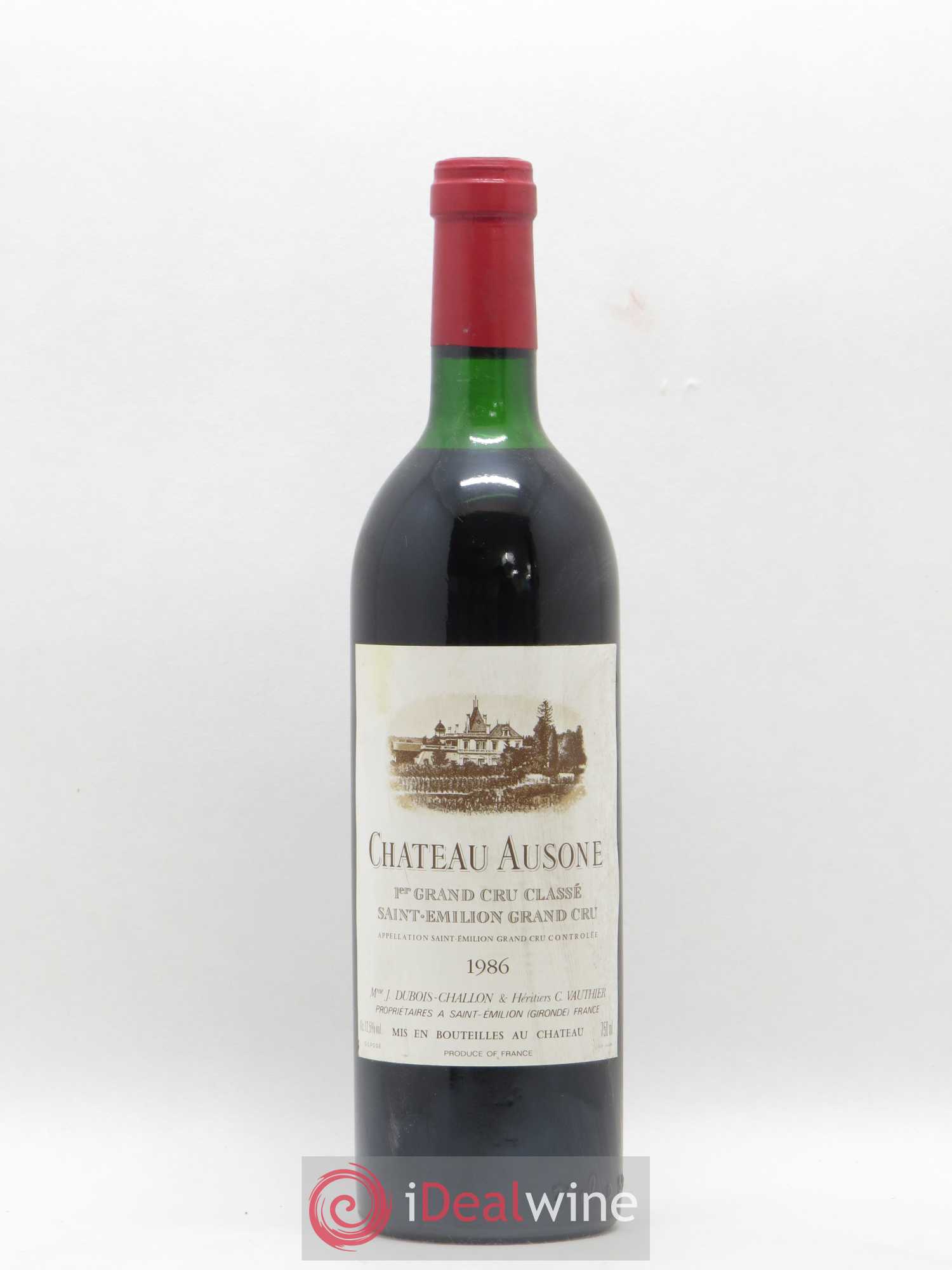 Château Ausone 1er Grand Cru Classé A 1986 - Lot de 1 bouteille - 0