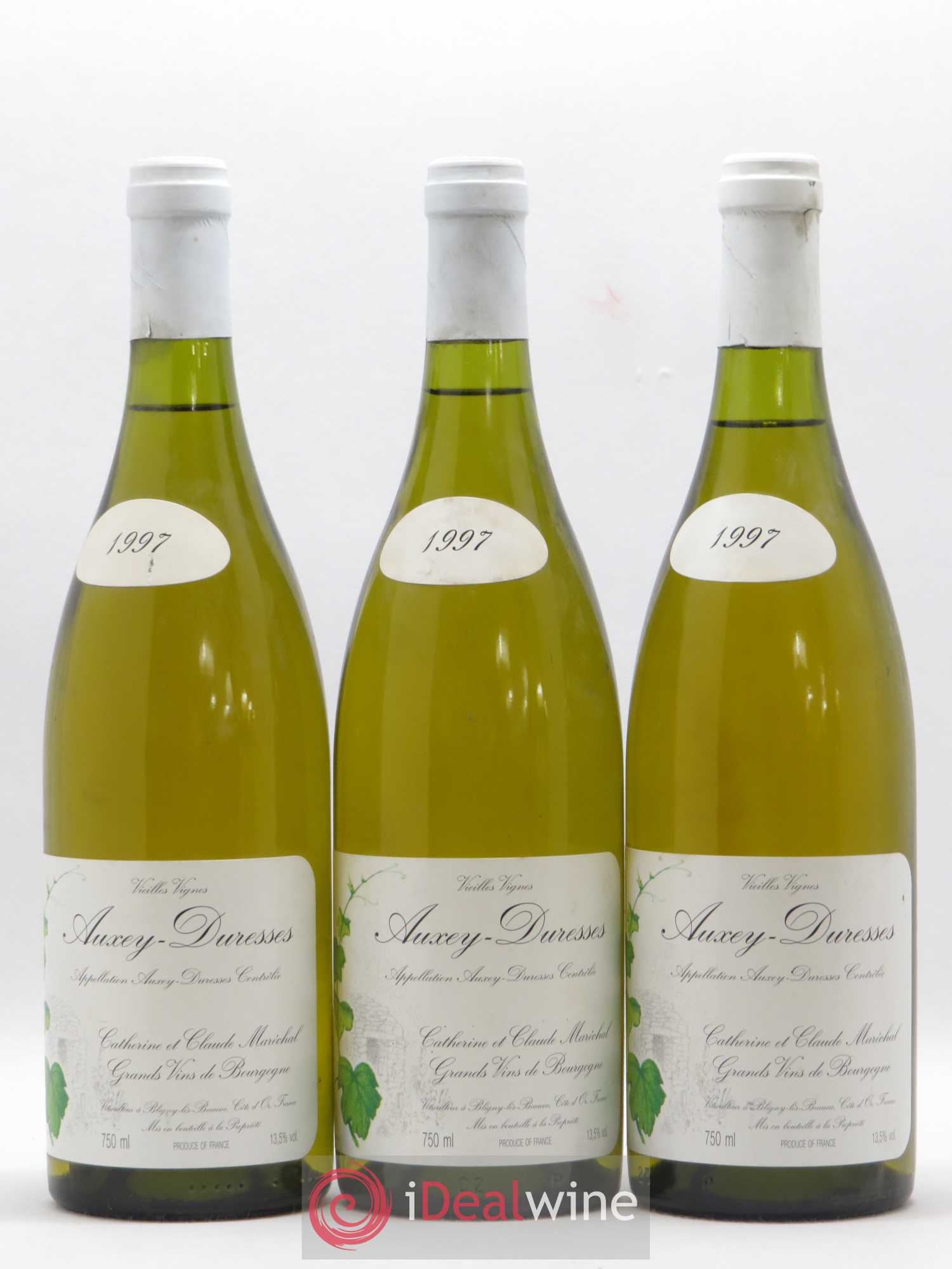Auxey-Duresses Vieilles Vignes Catherine et Claude Maréchal 1997 - Posten von 3 Flaschen - 0