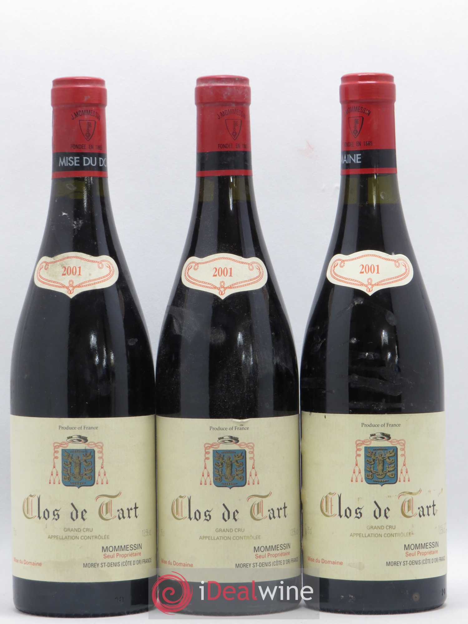 Clos de Tart Grand Cru Clos de Tart 2001 - Lot de 3 bouteilles - 0