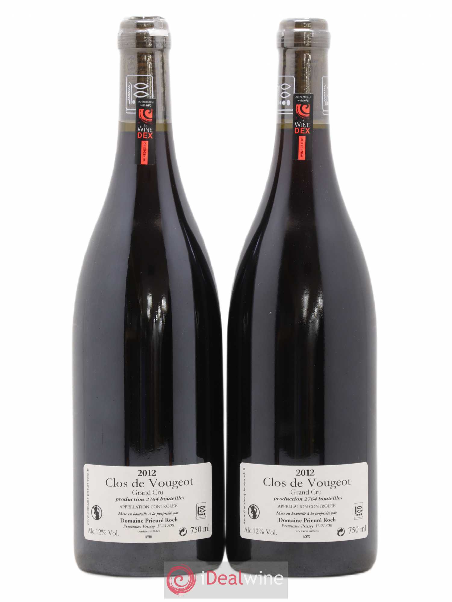 Clos de Vougeot Grand Cru Prieuré Roch 2012 - Lot de 2 bouteilles - 1
