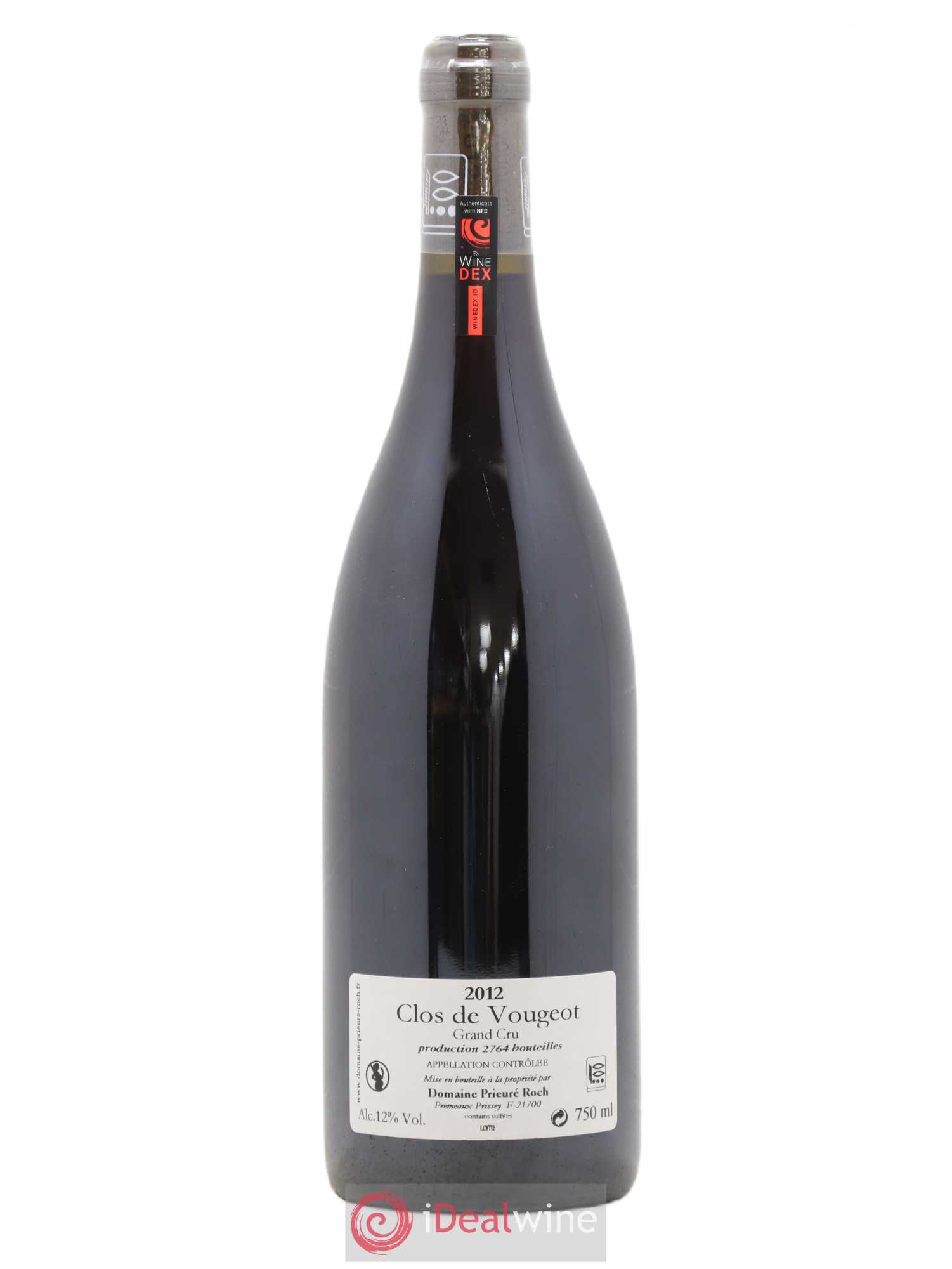Clos de Vougeot Grand Cru Prieuré Roch 2012 - Lot de 1 bouteille - 1