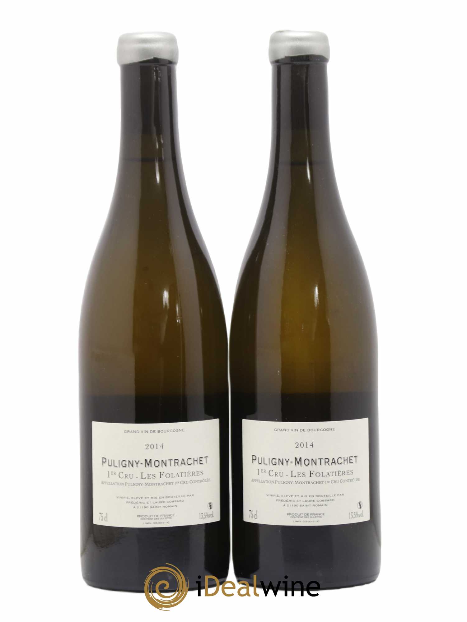 Puligny-Montrachet 1er Cru Les Folatières Domaine de Chassorney - Frédéric Cossard 2014 - Lot de 2 bouteilles - 1