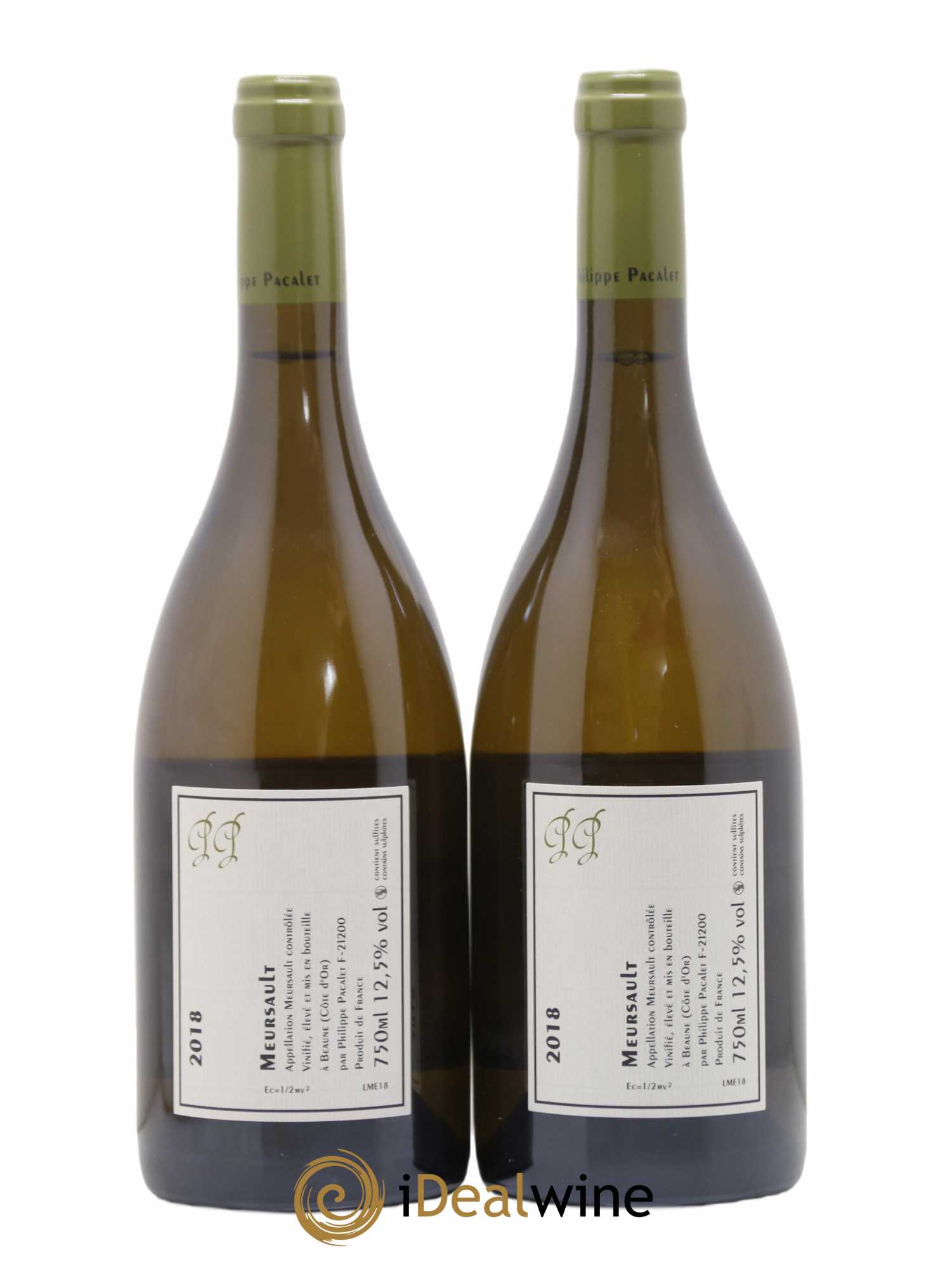 Meursault Philippe Pacalet 2018 - Lot de 2 bouteilles - 1