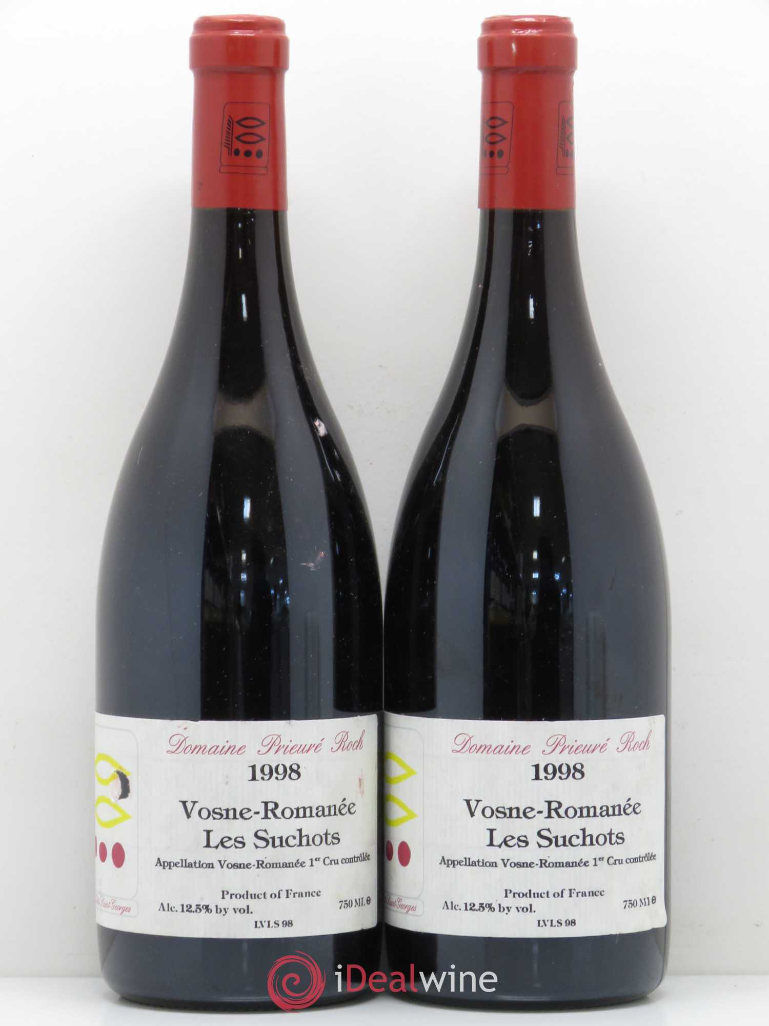 Vosne-Romanée 1er Cru Les Suchots Prieuré Roch 1998 - Lot de 2 bouteilles - 0