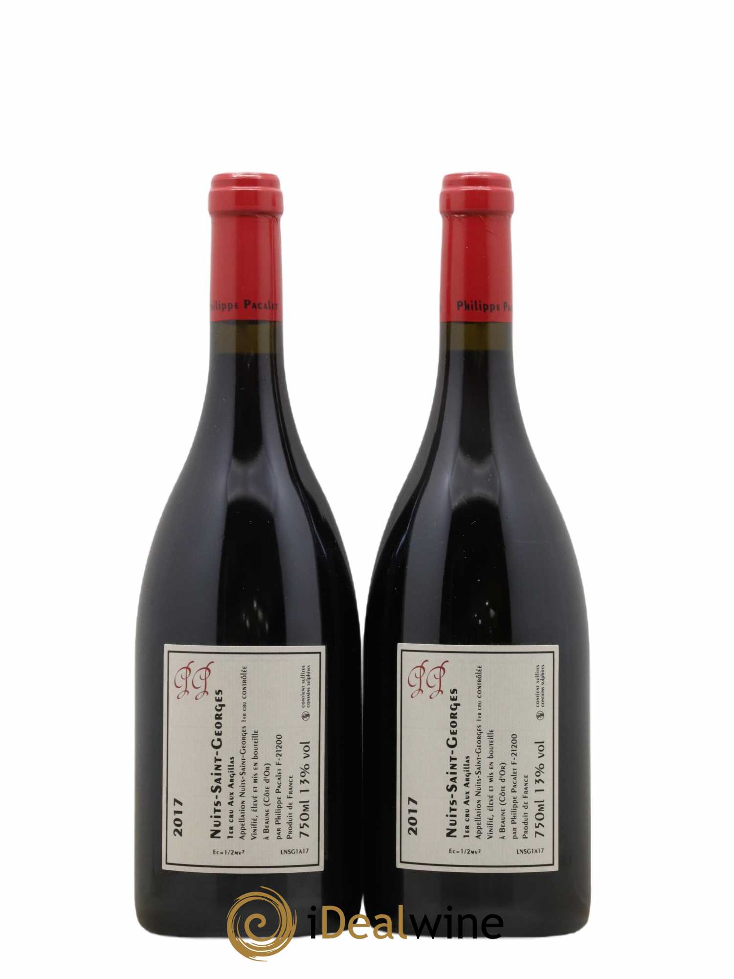 Nuits-Saint-Georges 1er Cru Philippe Pacalet Aux Argillas Philippe Pacalet 2017 - Lot de 2 bouteilles - 1