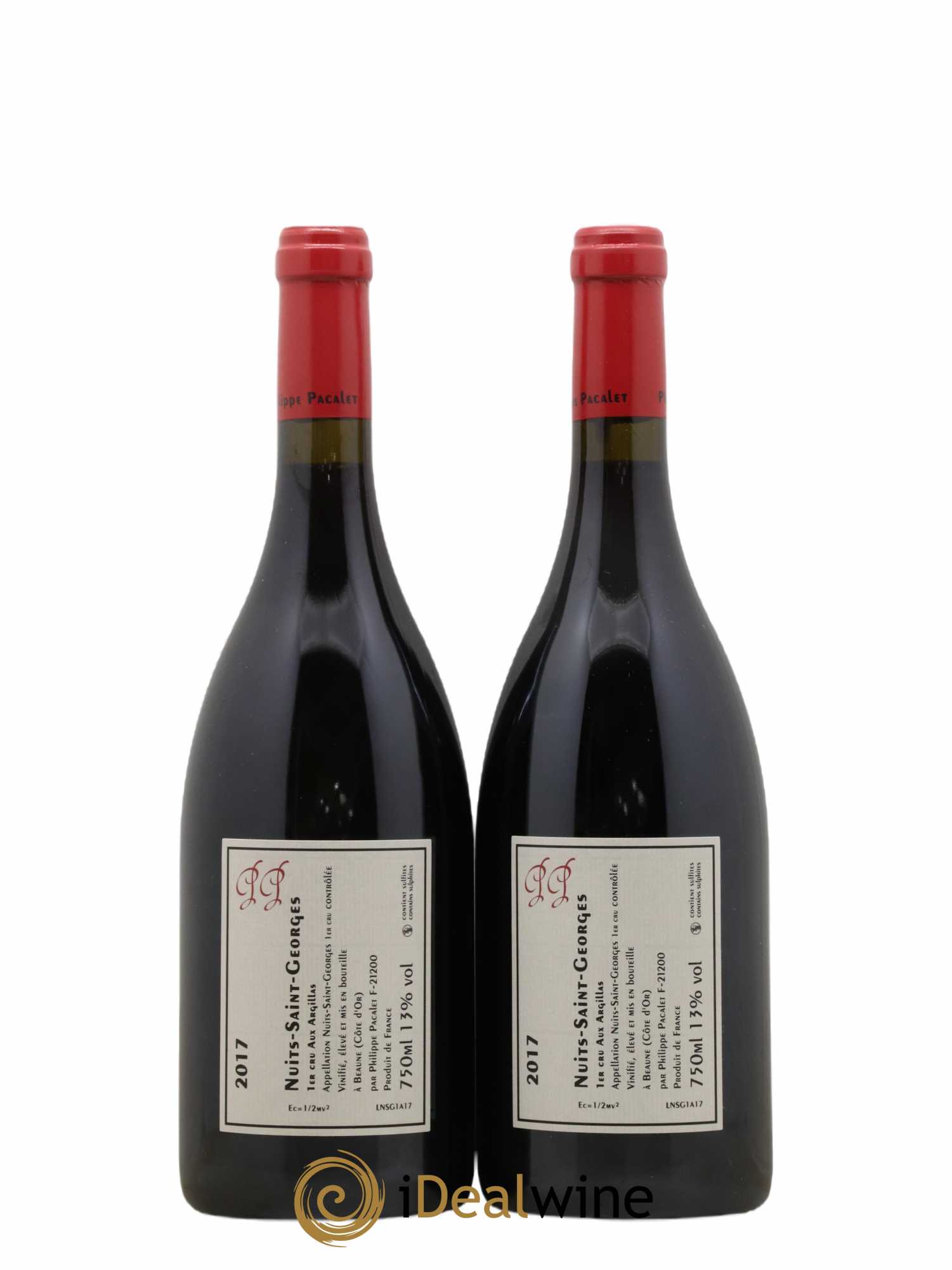 Nuits-Saint-Georges 1er Cru Philippe Pacalet Aux Argillas Philippe Pacalet 2017 - Lot of 2 bottles - 1