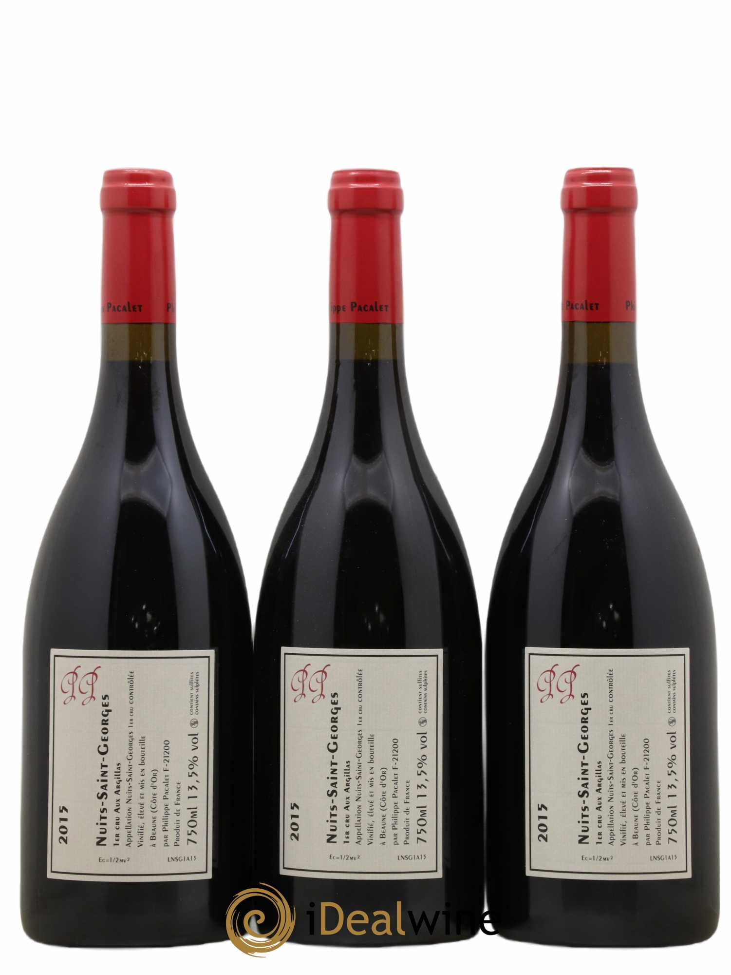 Nuits-Saint-Georges 1er Cru Philippe Pacalet Aux Argillas Philippe Pacalet 2015 - Lot de 3 bouteilles - 1