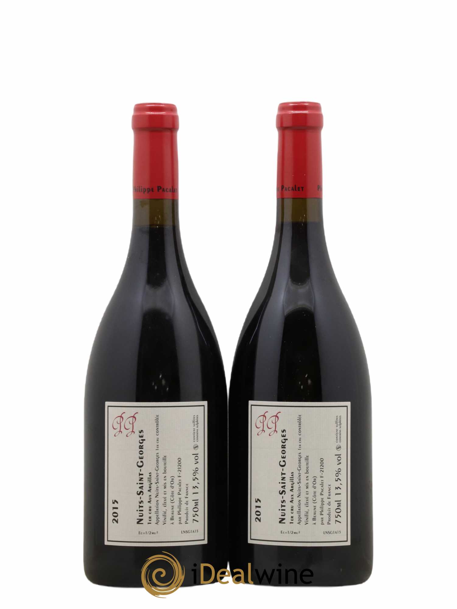 Nuits-Saint-Georges 1er Cru Philippe Pacalet Aux Argillas Philippe Pacalet 2015 - Lotto di 2 bottiglie - 1