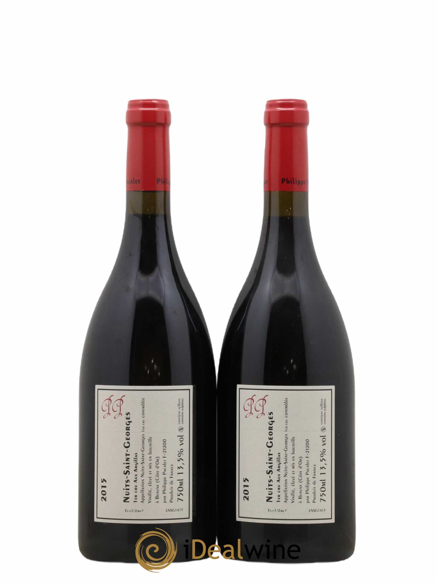 Nuits-Saint-Georges 1er Cru Philippe Pacalet Aux Argillas Philippe Pacalet 2015 - Lotto di 2 bottiglie - 1