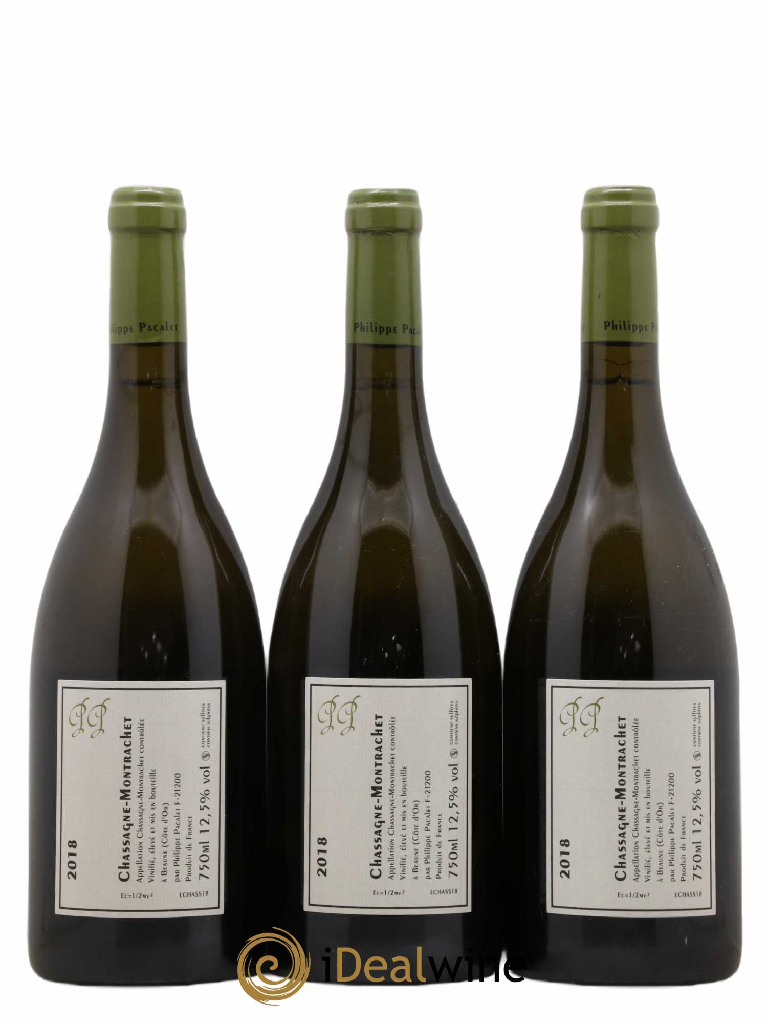 Chassagne-Montrachet Philippe Pacalet 2018 - Posten von 3 Flaschen - 1