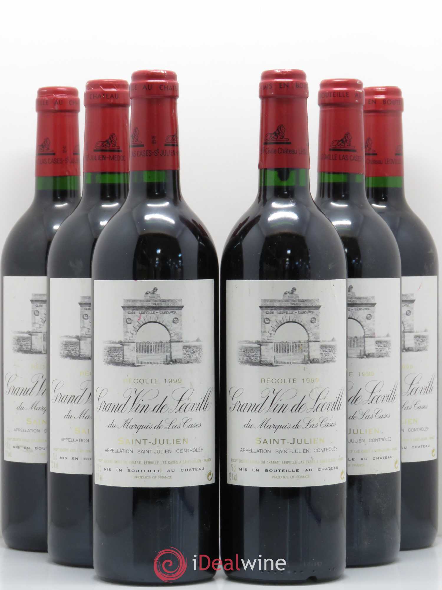 Château Léoville Las Cases 2ème Grand Cru Classé 1999 - Lot de 6 bouteilles - 0