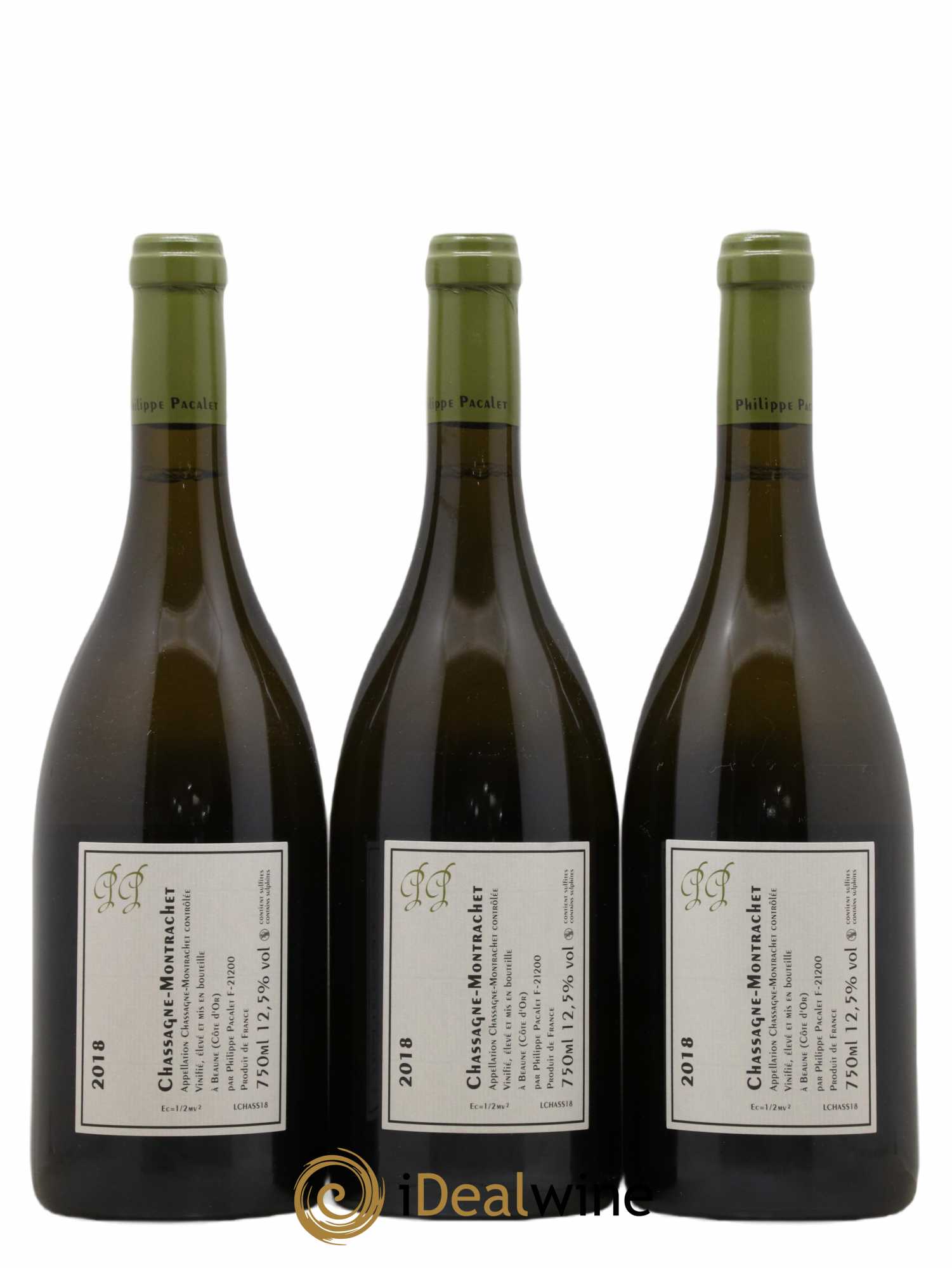 Chassagne-Montrachet Philippe Pacalet Philippe Pacalet 2018 - Lot de 3 bouteilles - 1
