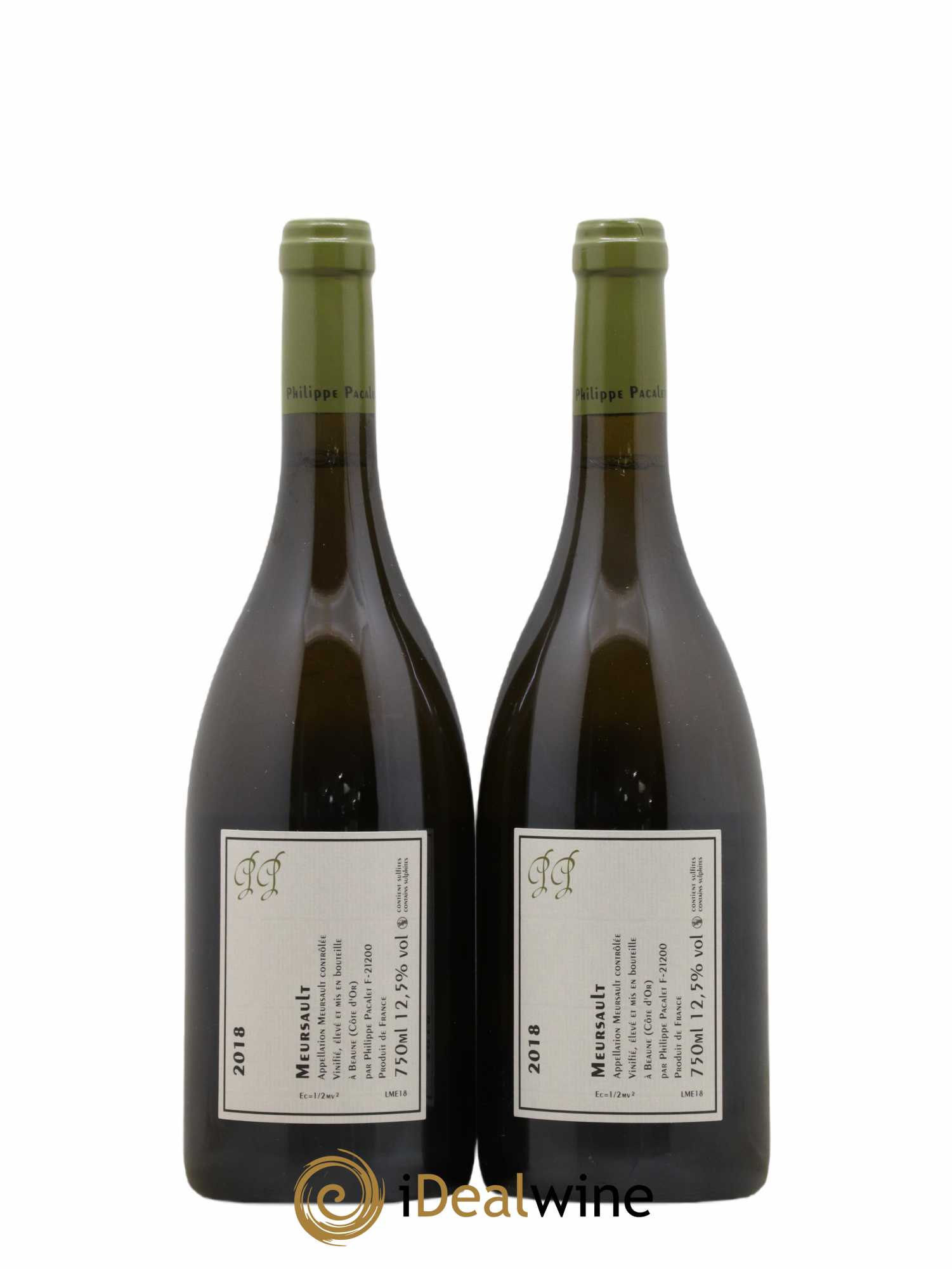 Meursault Philippe Pacalet  2018 - Lotto di 2 bottiglie - 1