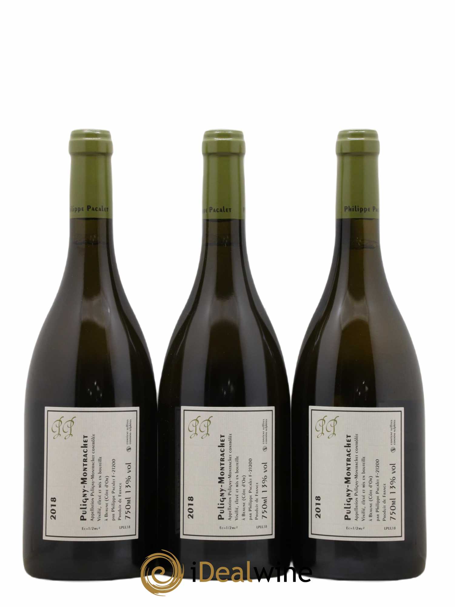 Puligny-Montrachet Philippe Pacalet 2018 - Lot de 3 bouteilles - 1