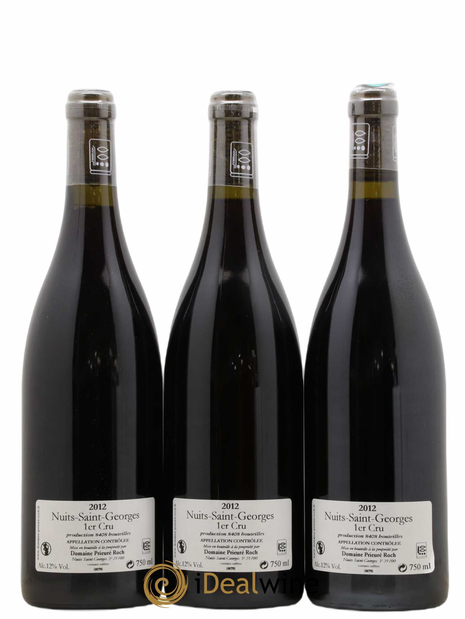 Nuits-Saint-Georges 1er Cru Vieilles Vignes Prieuré Roch 2012 - Lot de 3 bouteilles - 1