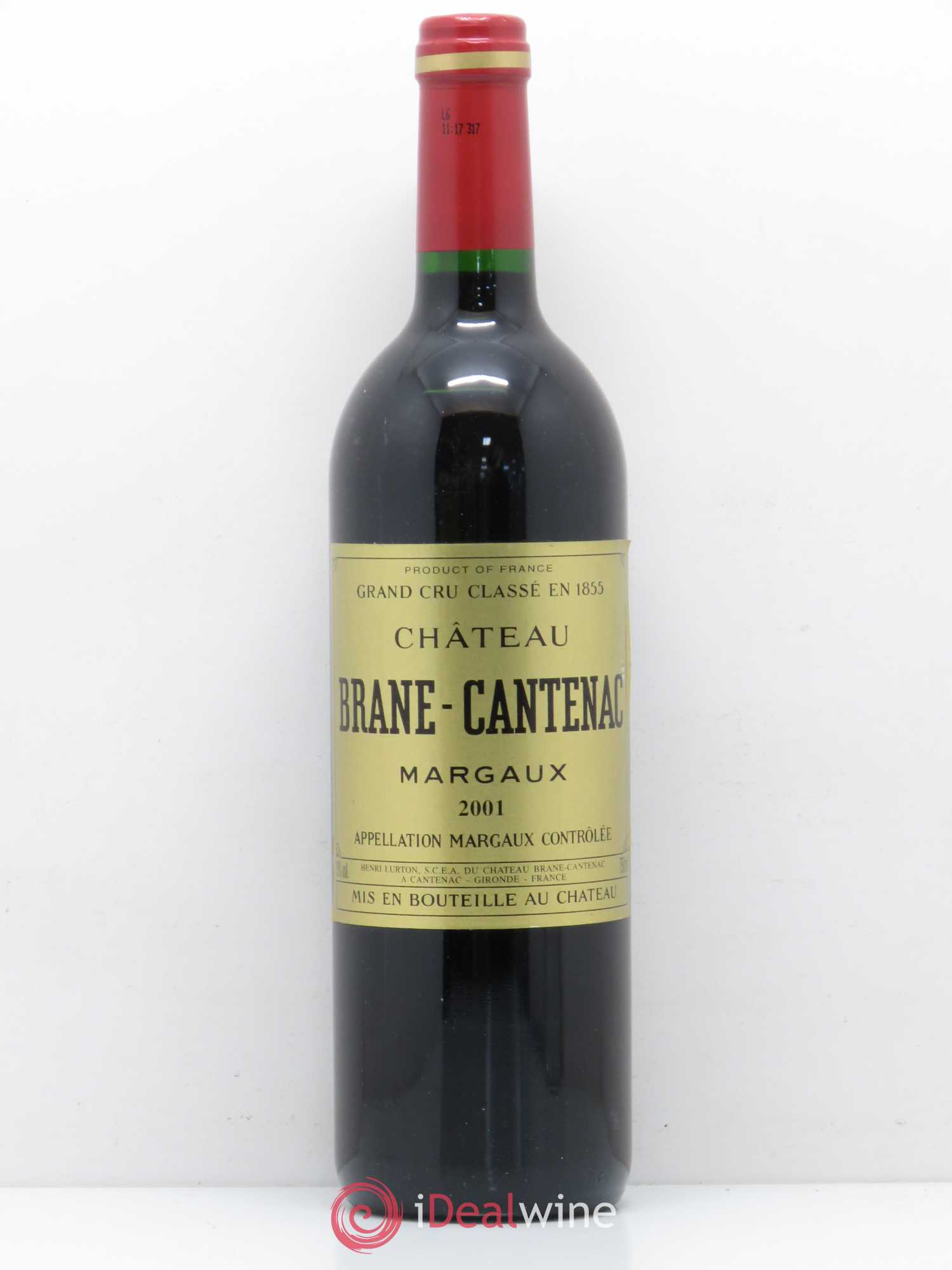 Château Brane Cantenac 2ème Grand Cru Classé 2001 - Lot de 1 bouteille - 0