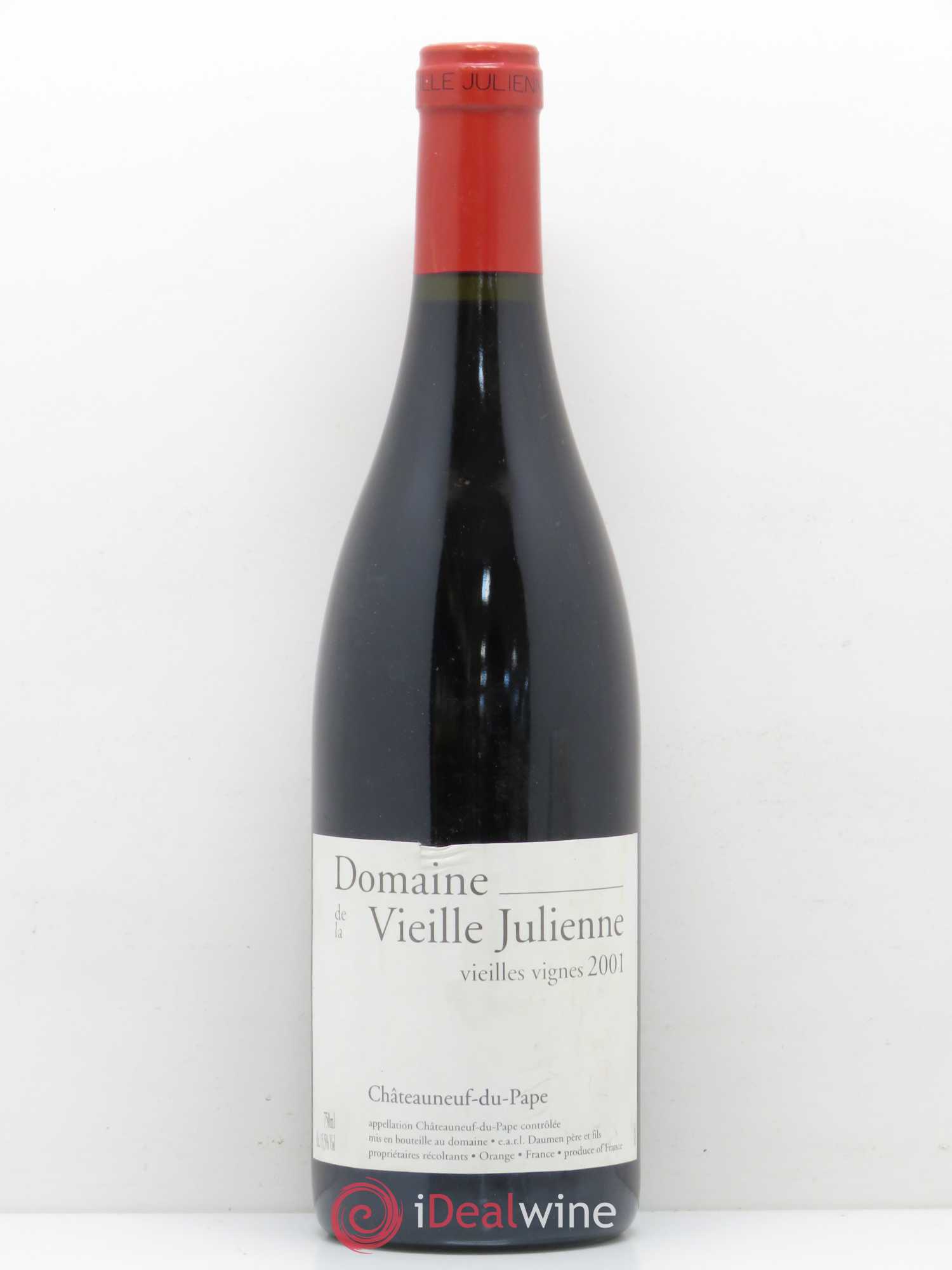 Châteauneuf-du-Pape Vieille Julienne (Domaine de la) Cuvée Vieilles Vignes Jean-Paul Daumen 2001 - Lot de 1 bouteille - 0