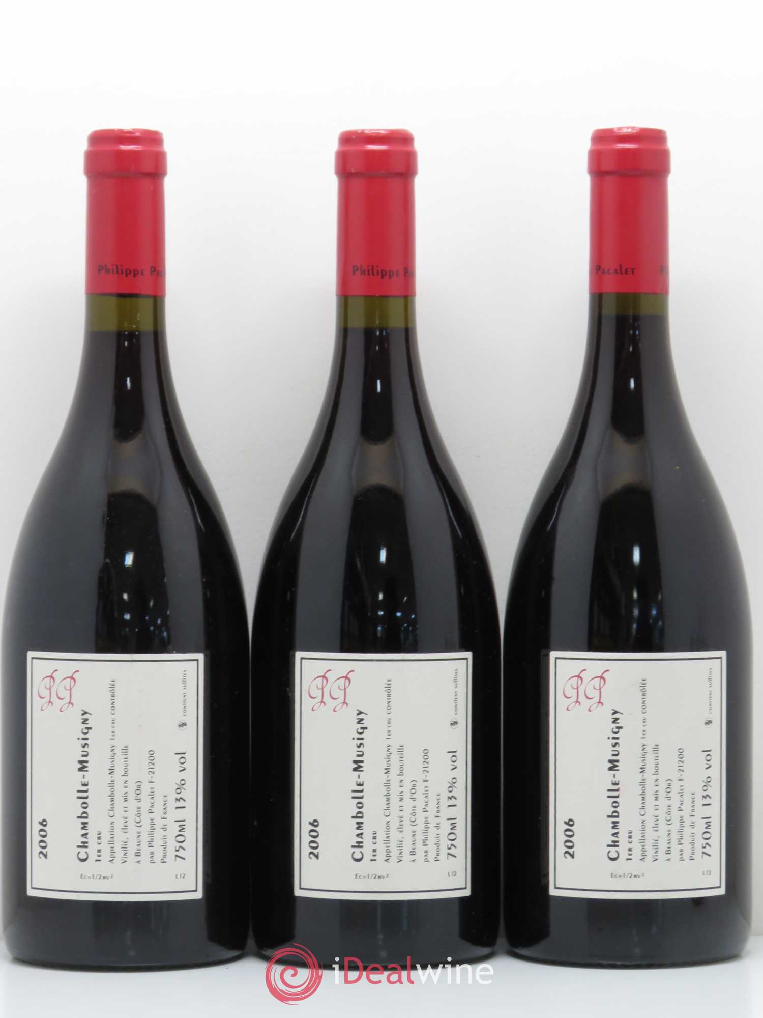 Chambolle-Musigny 1er Cru Philippe Pacalet 2006 - Lot de 3 bouteilles - 1