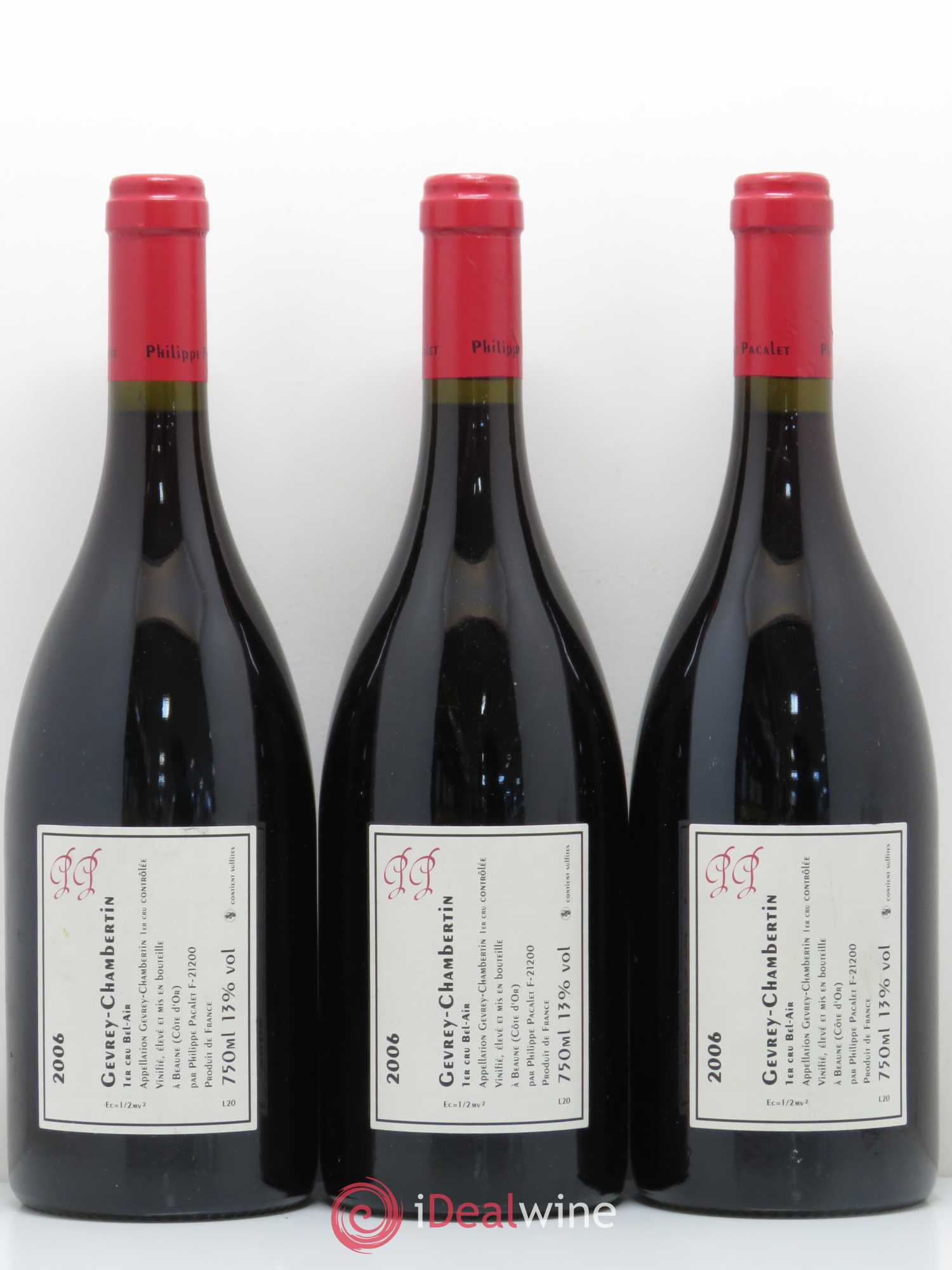 Gevrey-Chambertin 1er Cru Bel Air Philippe Pacalet 2006 - Posten von 3 Flaschen - 1