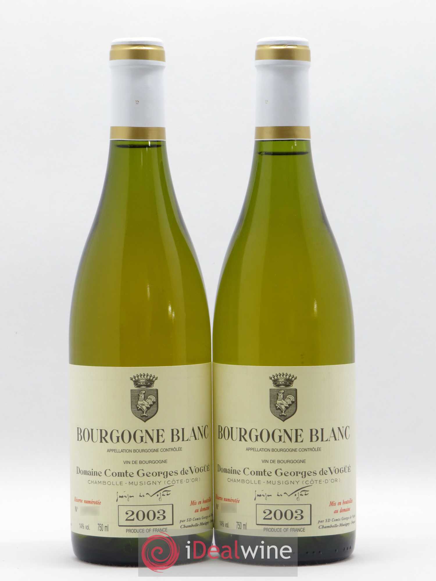Acheter vin Bourgogne Comte Georges de Vogüé 2003 (lot: B2186753-4635)