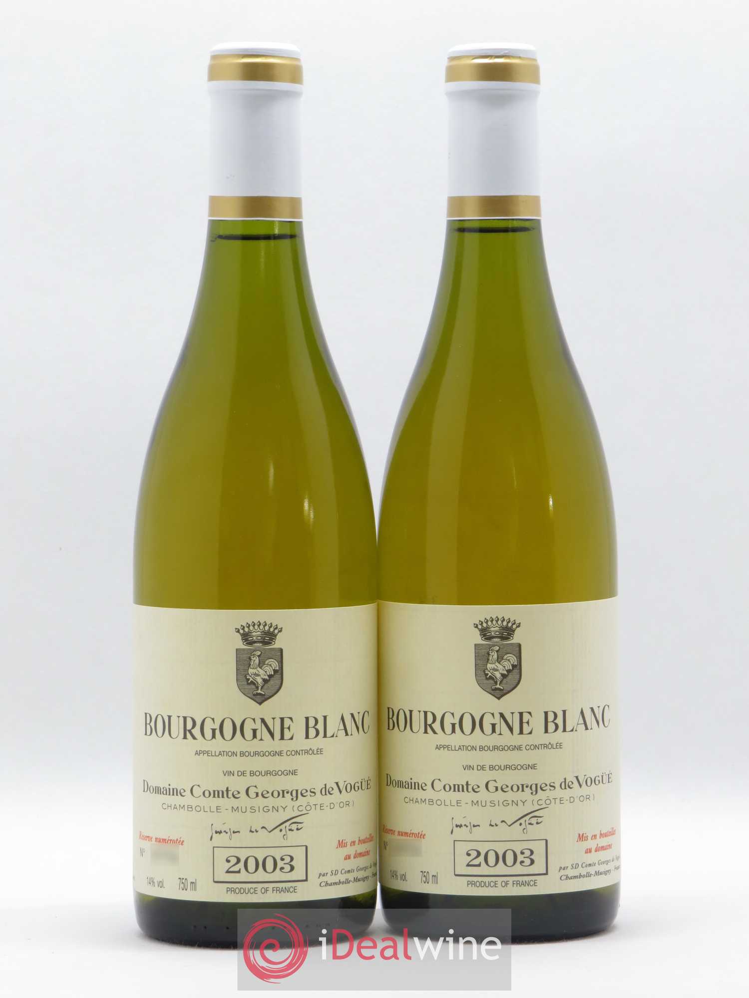 Bourgogne Comte Georges de Vogüé 2003 - Lot de 2 bouteilles - 0
