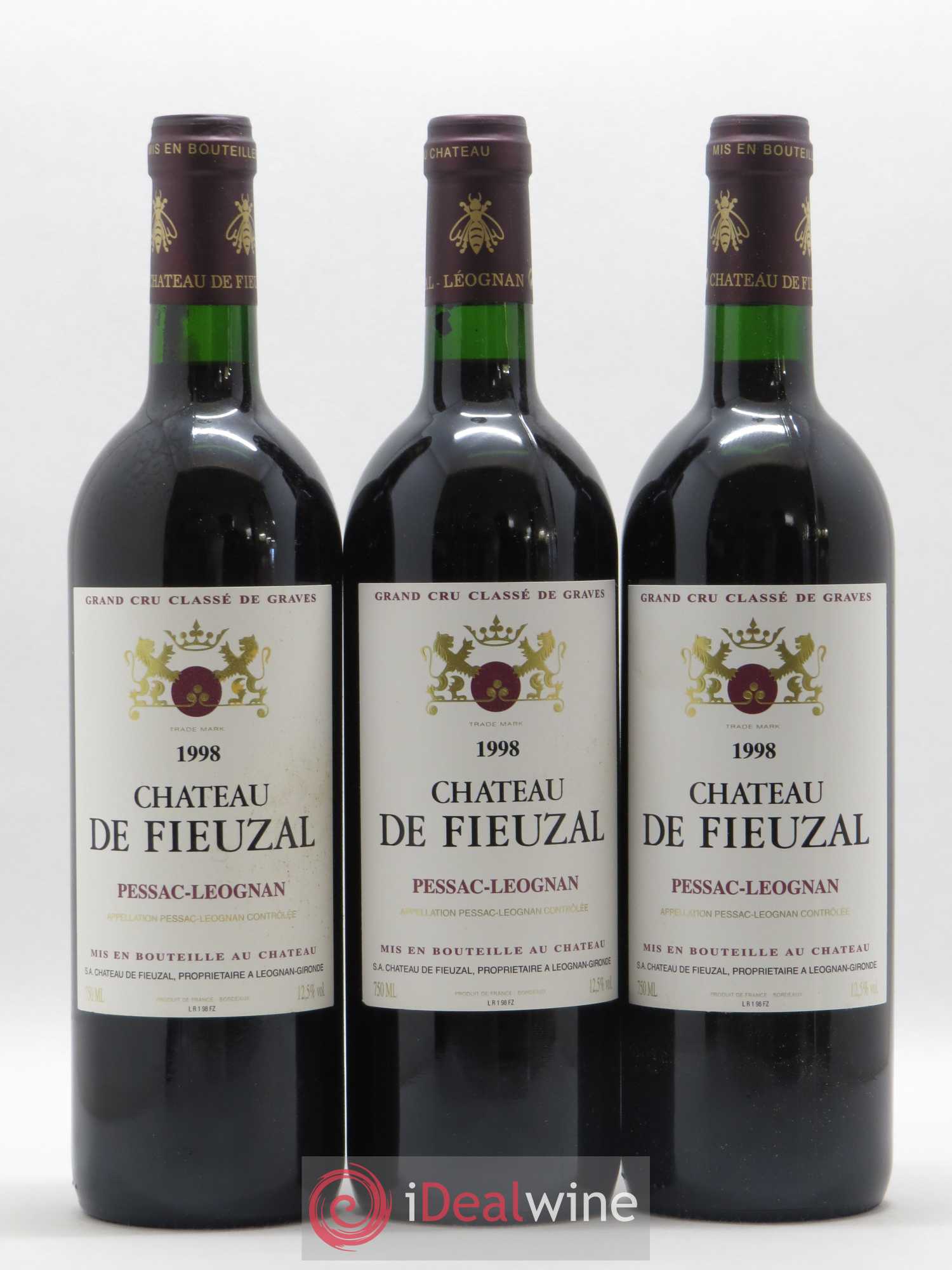 Château de Fieuzal Cru Classé de Graves 1998 - Lot de 12 bouteilles - 2