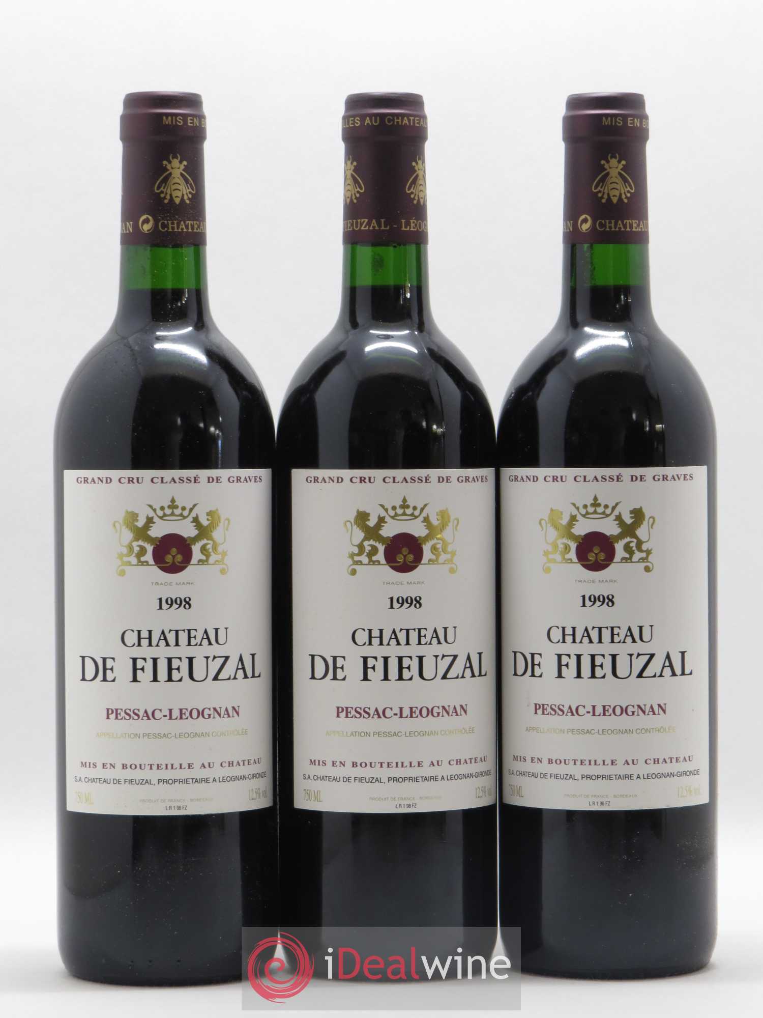 Château de Fieuzal Cru Classé de Graves 1998 - Lot de 12 bouteilles - 3
