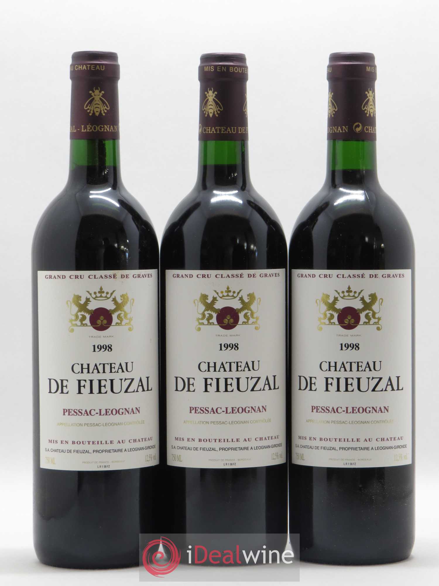 Château de Fieuzal Cru Classé de Graves 1998 - Lot de 12 bouteilles - 4