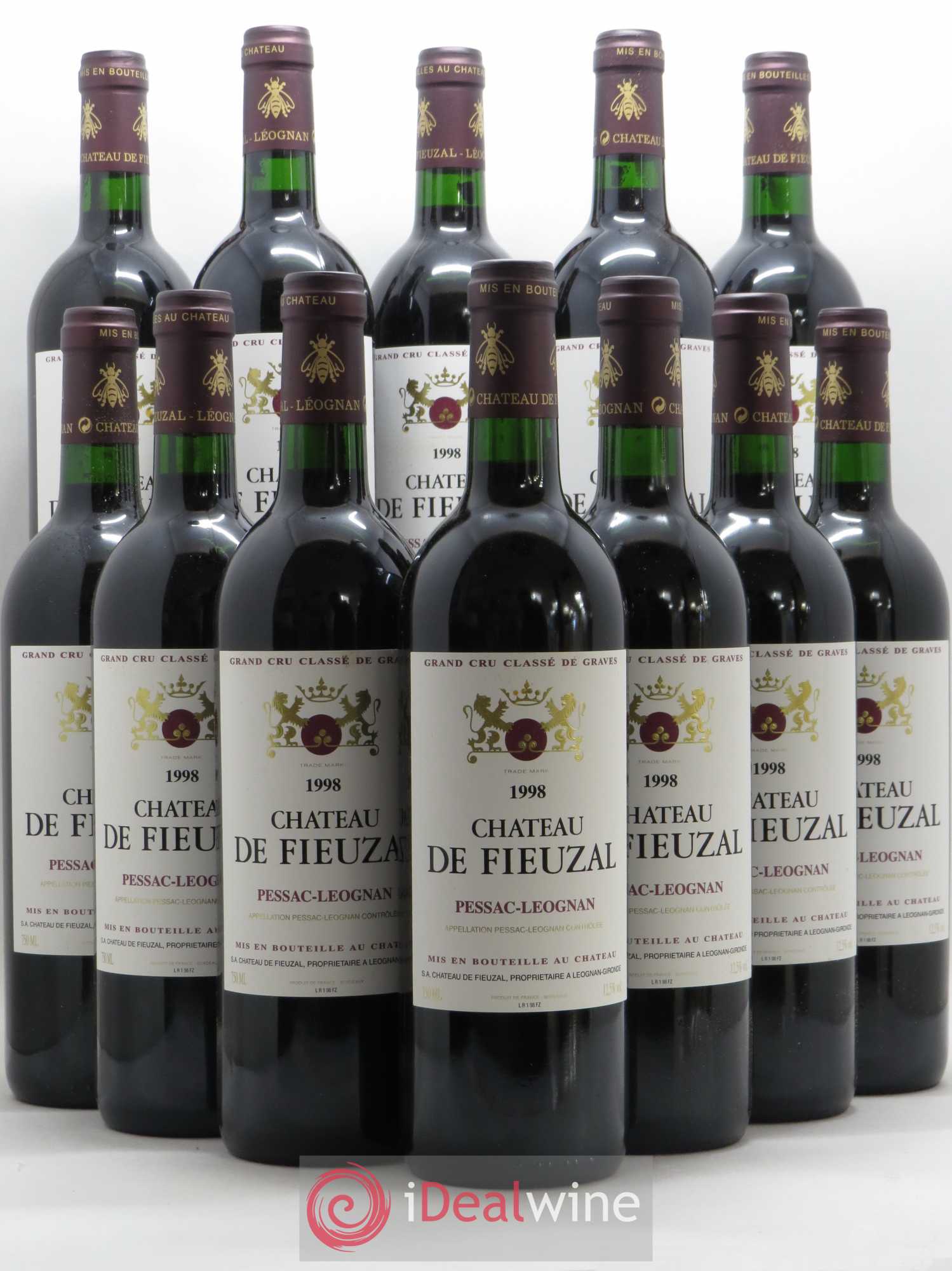 Château de Fieuzal Cru Classé de Graves 1998 - Lot de 12 bouteilles - 0