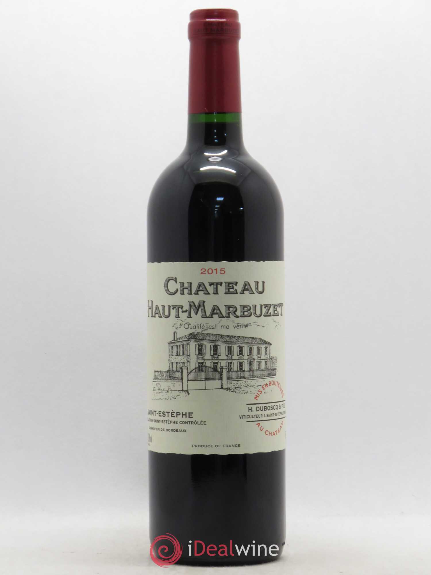 Château Haut Marbuzet 2015 - Lot de 1 bouteille - 0