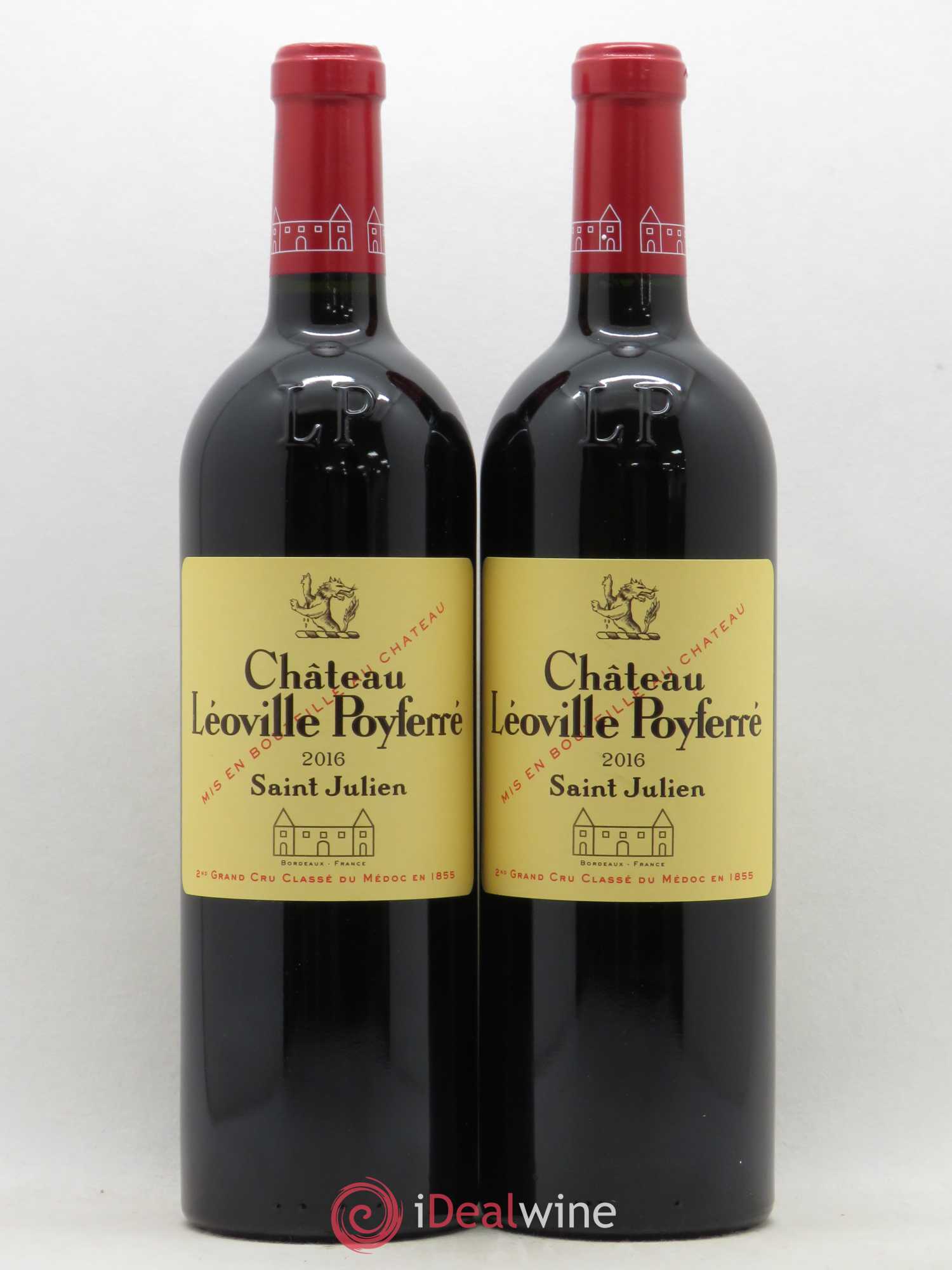 Château Léoville Poyferré 2ème Grand Cru Classé 2016 - Lot de 2 bouteilles - 0