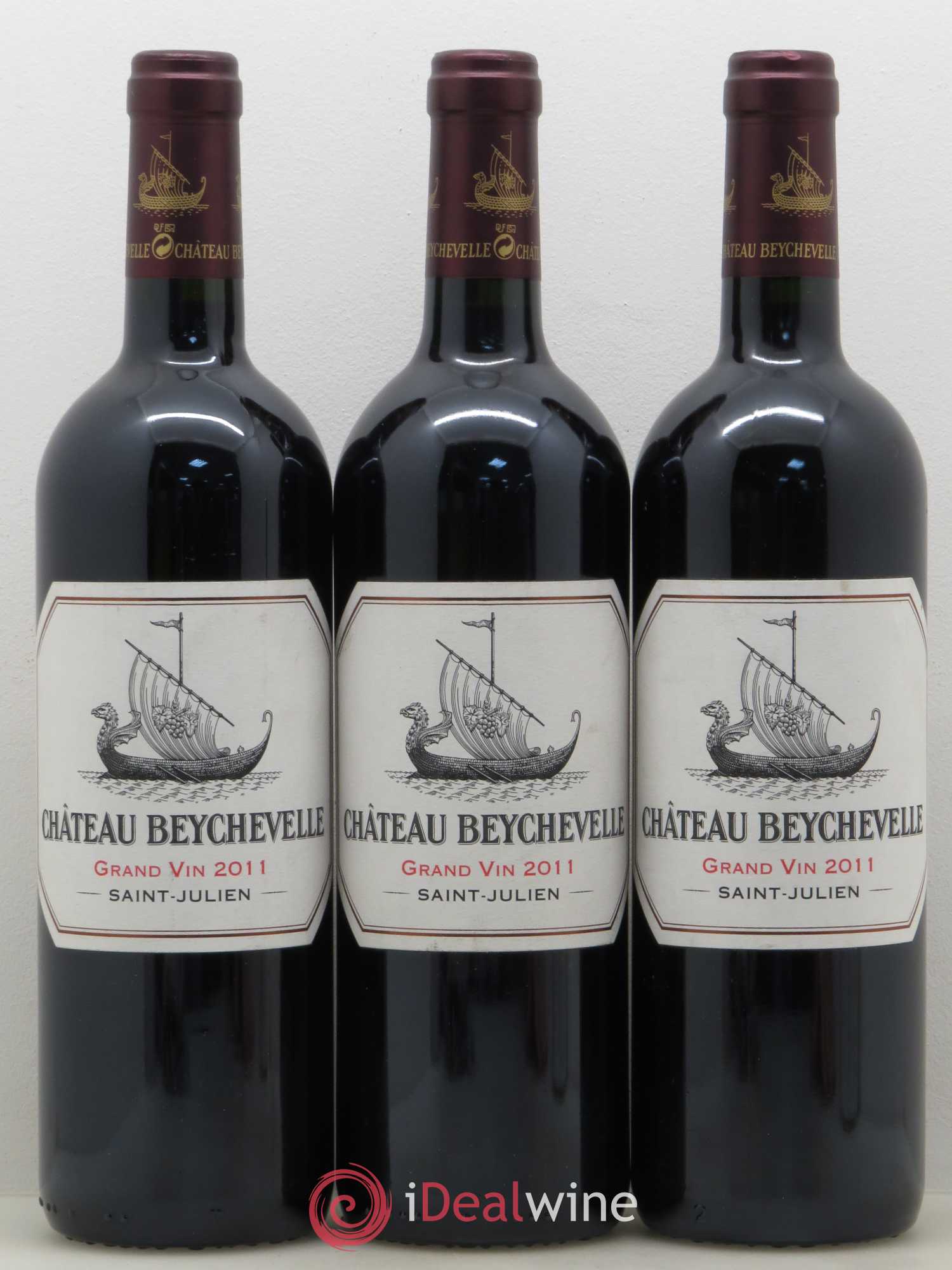 Château Beychevelle 4ème Grand Cru Classé 2011 - Lot de 3 bouteilles - 0
