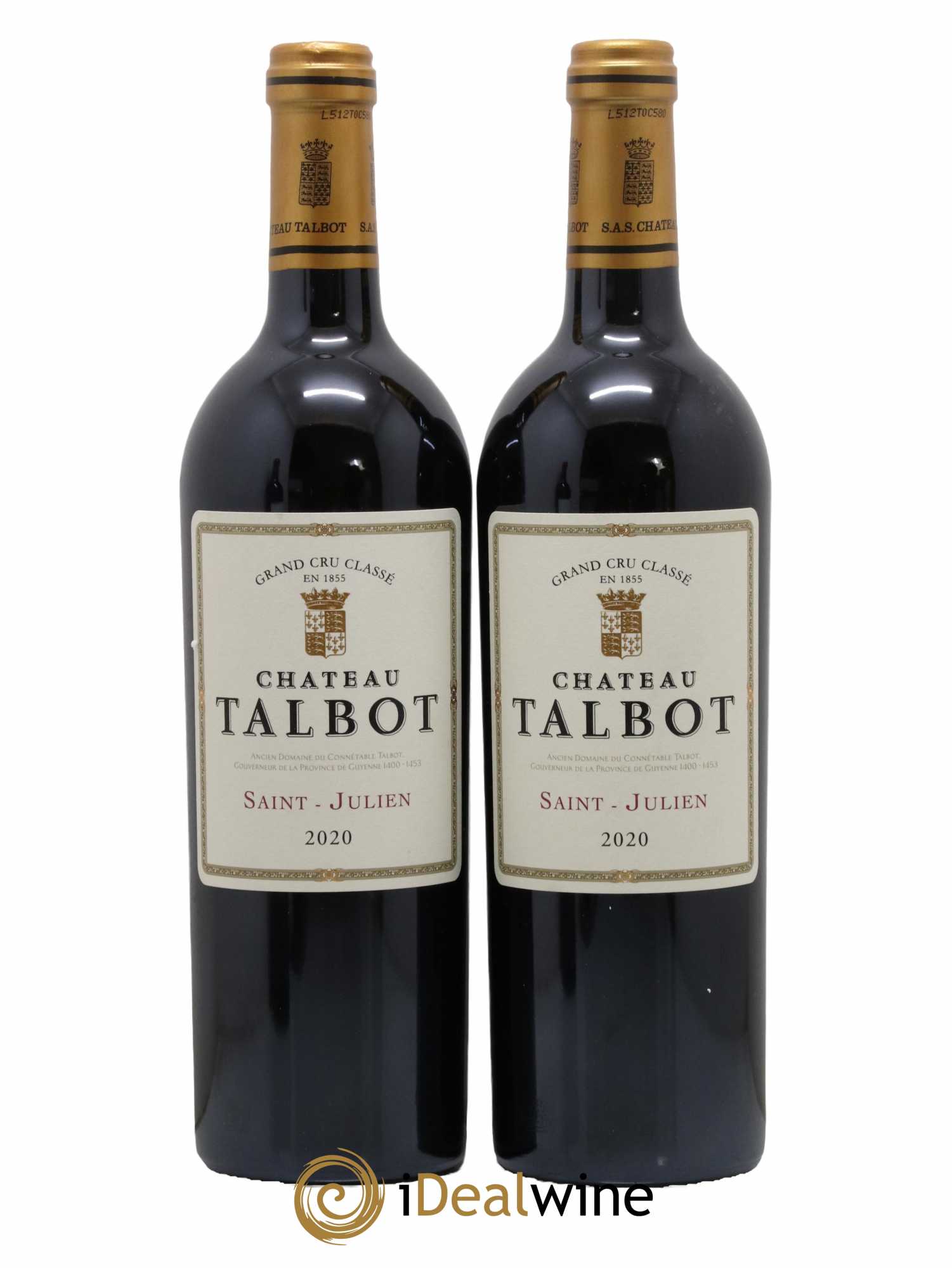 Château Talbot 4ème Grand Cru Classé 2020 - Lot de 2 bouteilles - 0