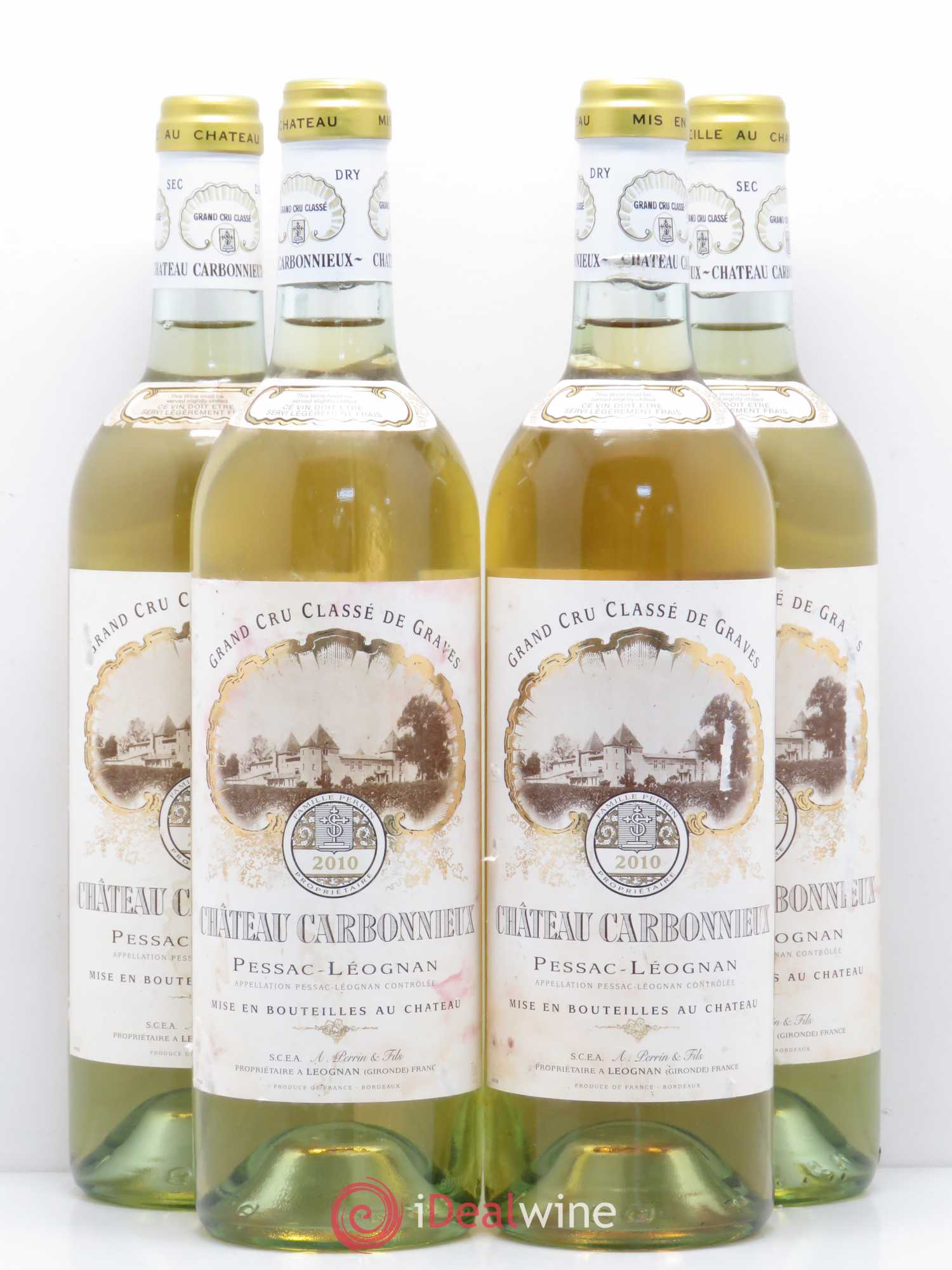 Château Carbonnieux Cru Classé de Graves 2010 - Lot de 4 bouteilles - 0