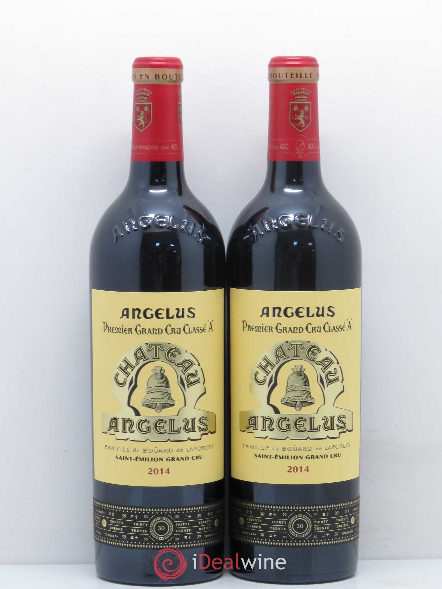 Château Angélus 1er Grand Cru Classé A 2014 - Lot de 2 bouteilles - 0