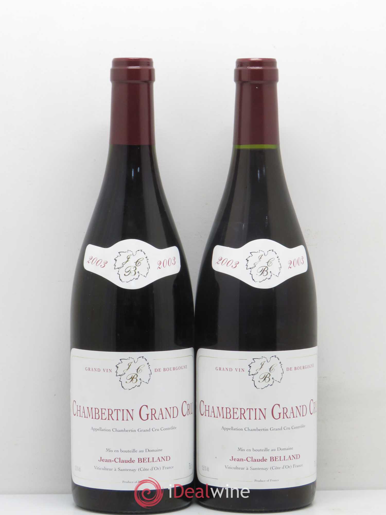 Chambertin Grand Cru Domaine Belland 2003 - Posten von 2 Flaschen - 0